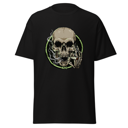 420 Skull Graphic T-Shirt - Bold Streetwear Style