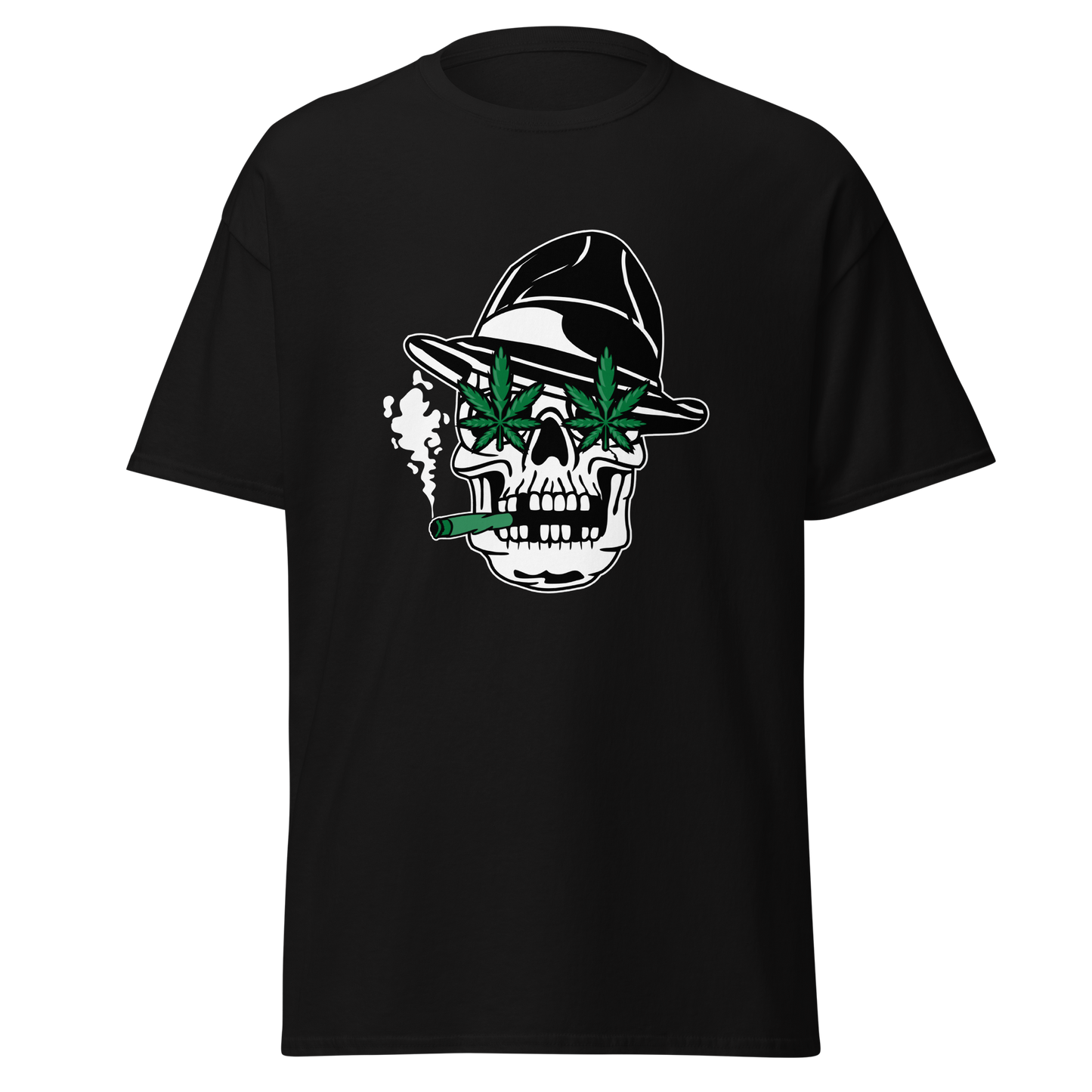 Skull Cannabis Eyes Graphic T-Shirt – Edgy Streetwear Style