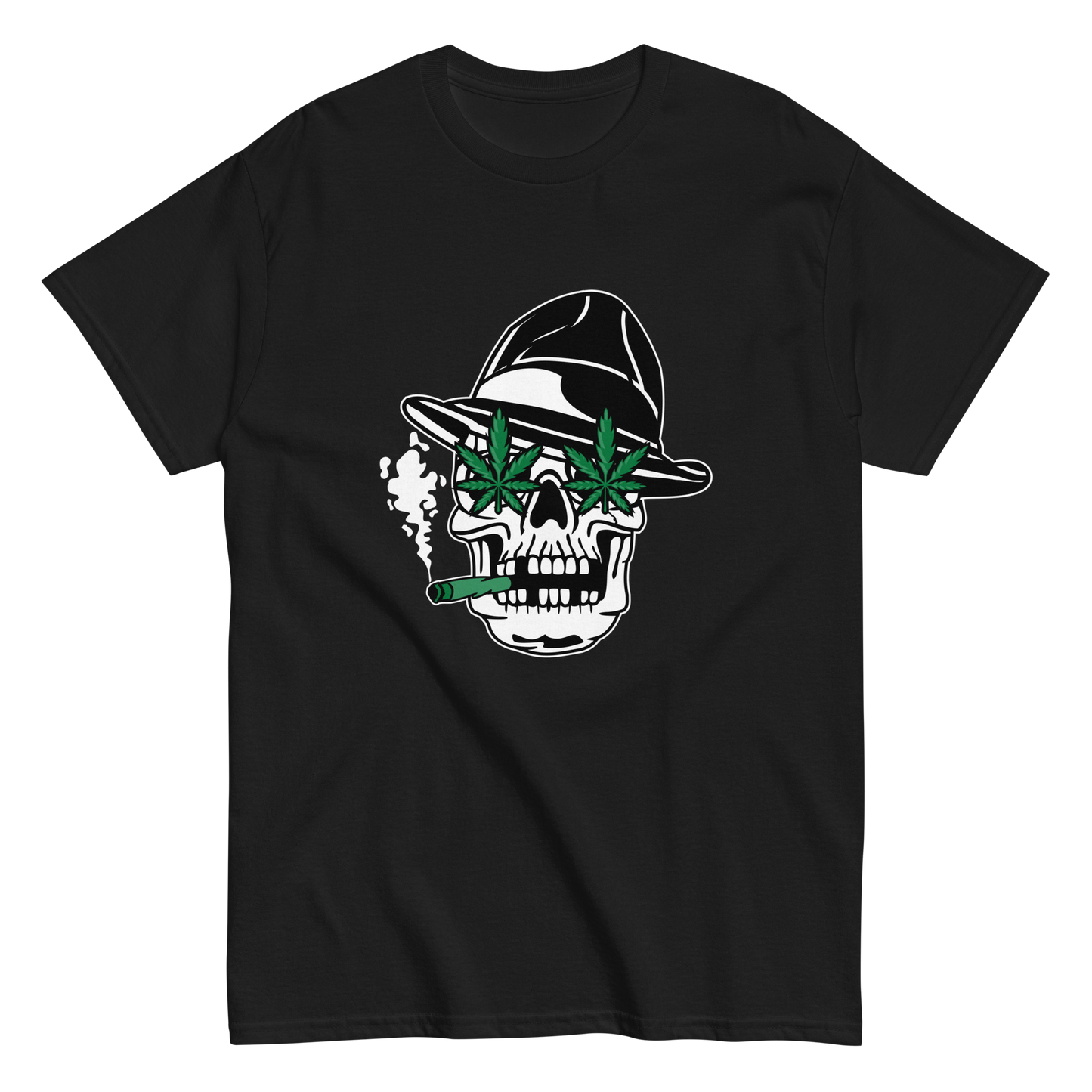 Skull Cannabis Eyes Graphic T-Shirt – Edgy Streetwear Style