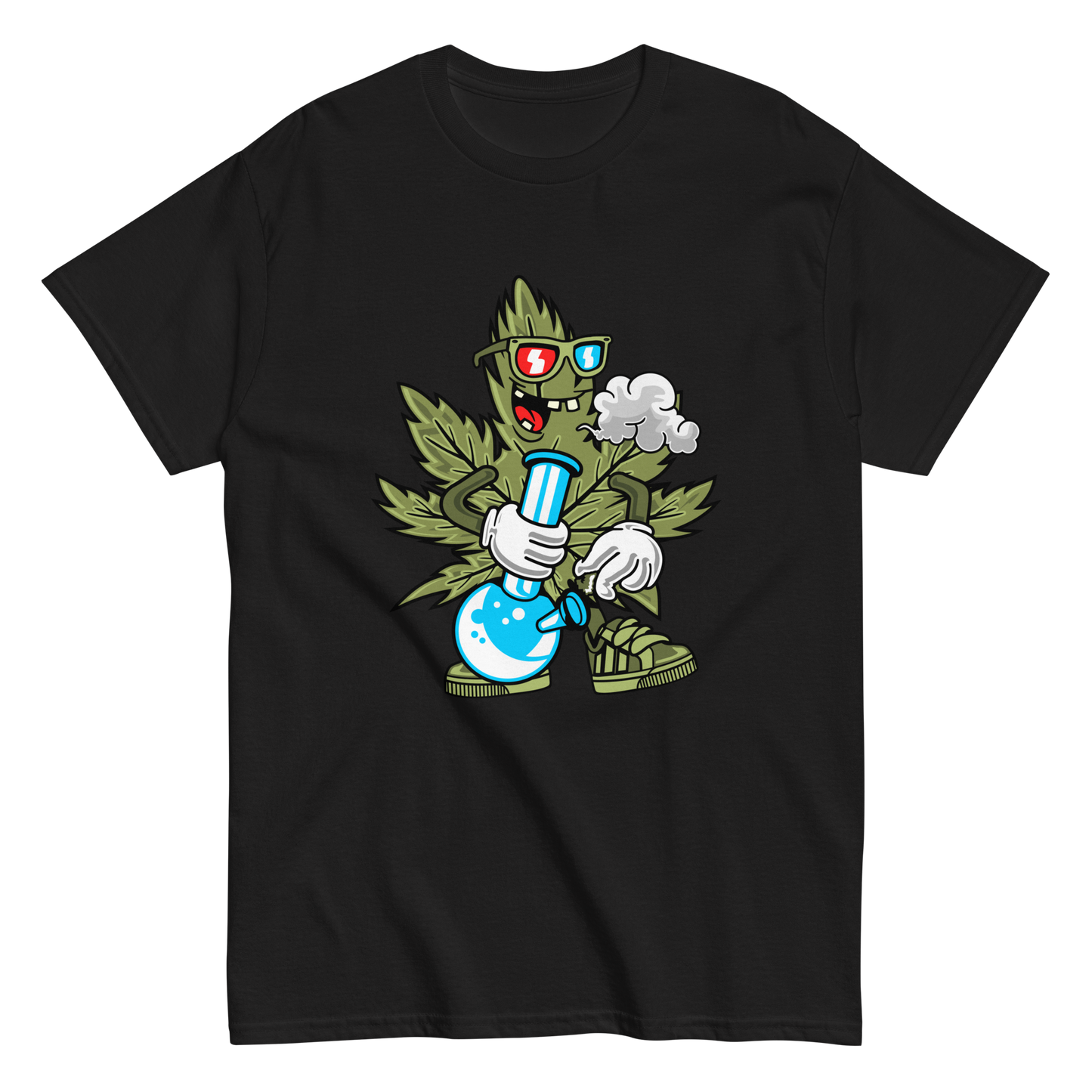 Cannabis Bong Cartoon T-Shirt – Funny & Stoner Graphic Tee