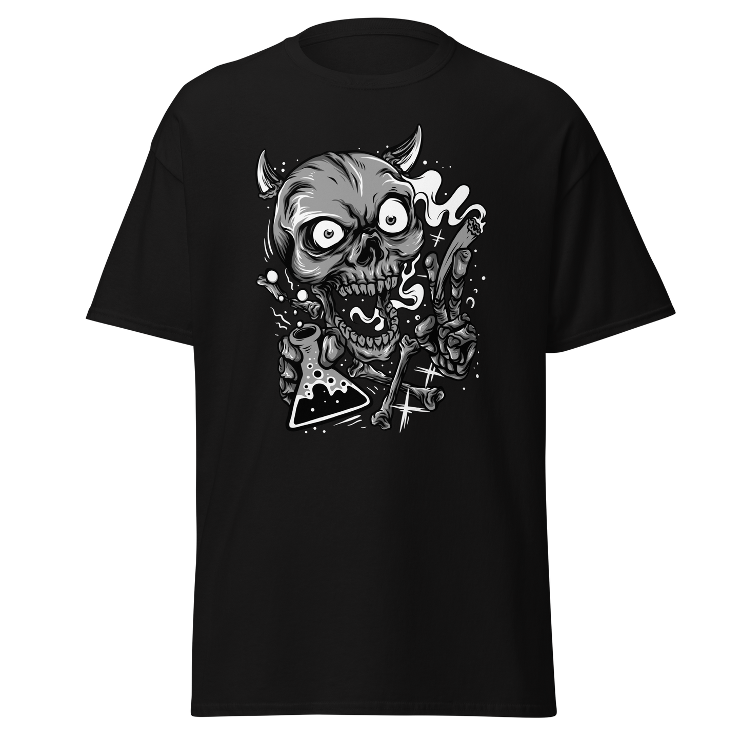 Skull Graphic T-Shirt – Edgy Gothic Streetwear Design