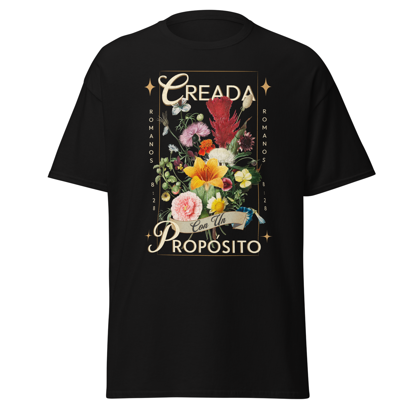 Camiseta “Creada con un Propósito” – Romanos 8:28