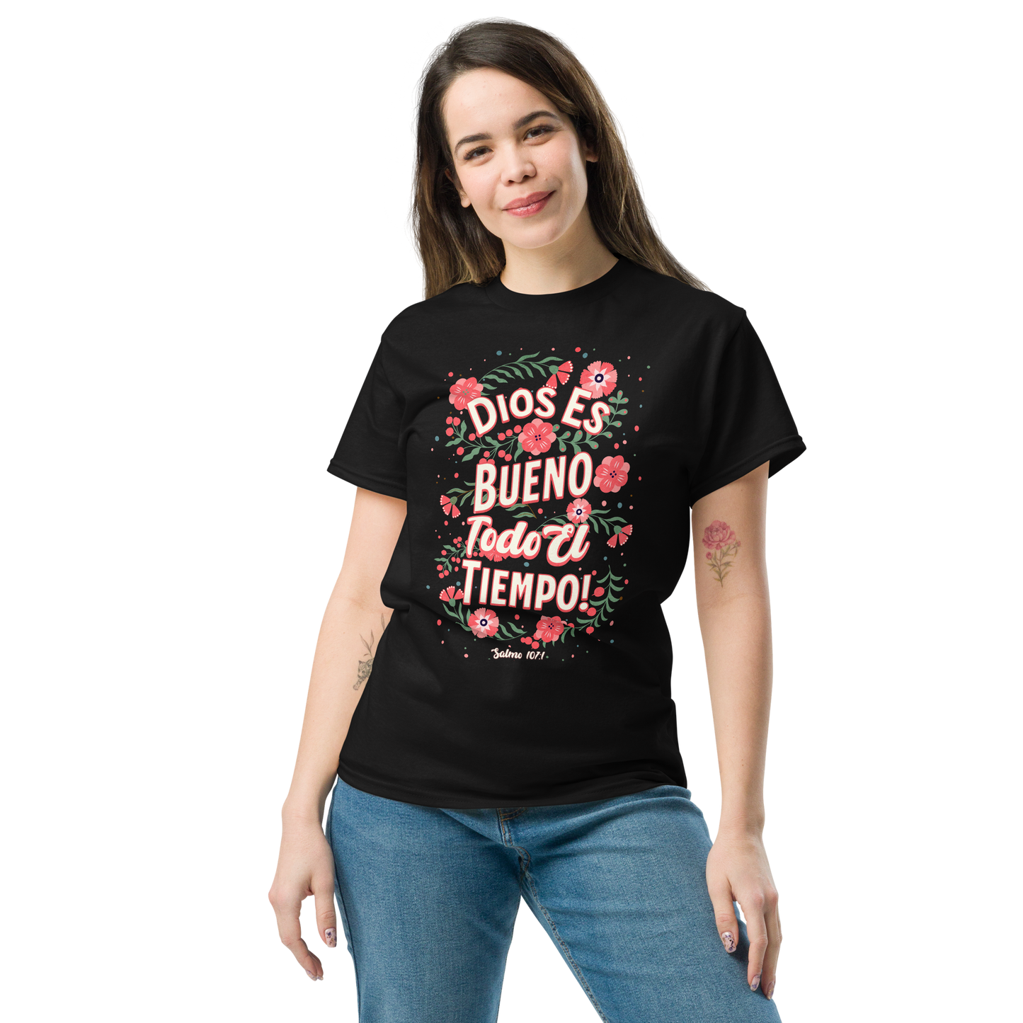 Camiseta “Dios es Bueno Todo el Tiempo” – Salmo 107:1