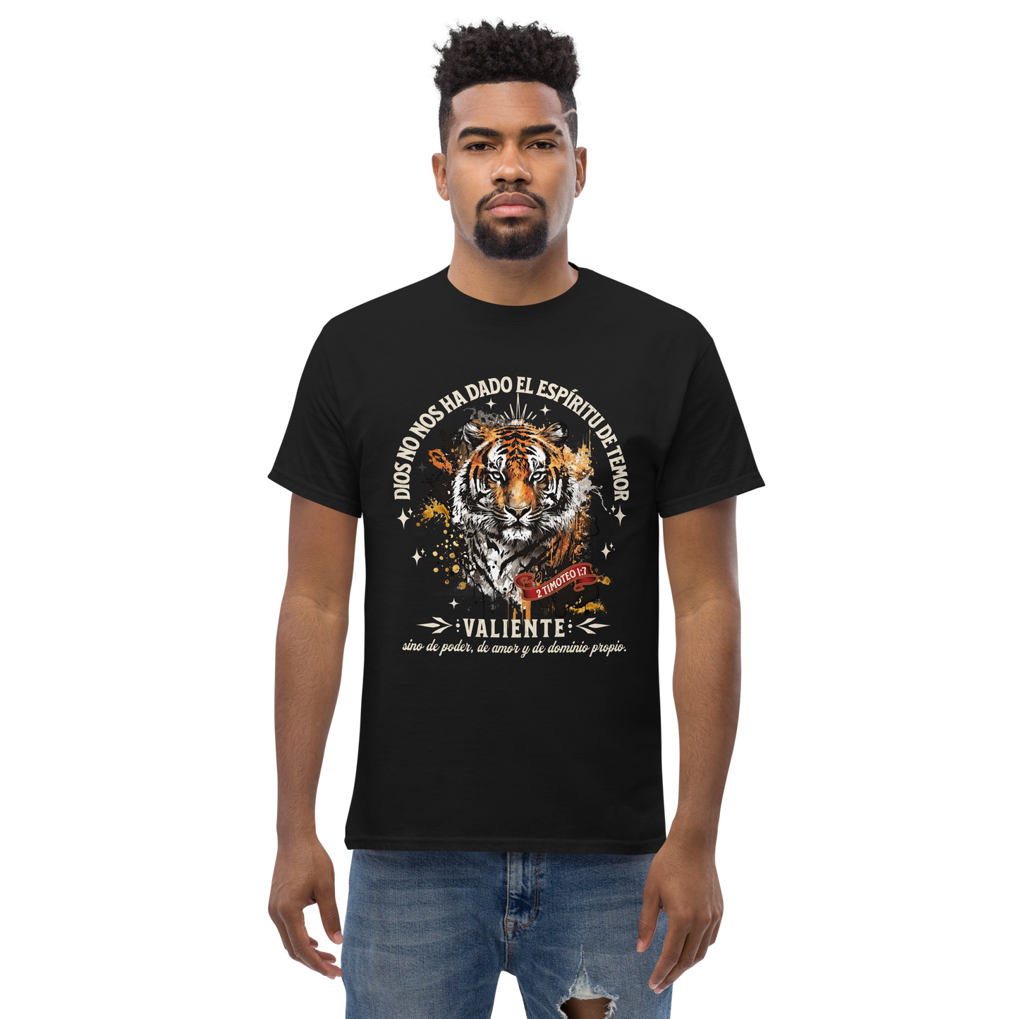 Camiseta “VALIENTE” – Espíritu de Poder, Amor y Dominio Propio