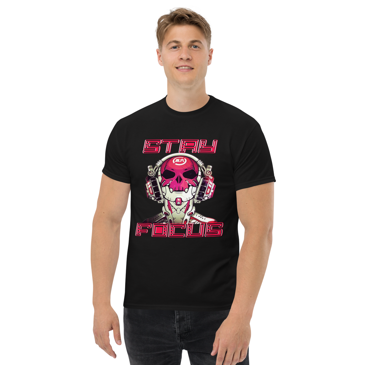 Stay Focus Graphic T-Shirt – Street Art Style Unisex Tee