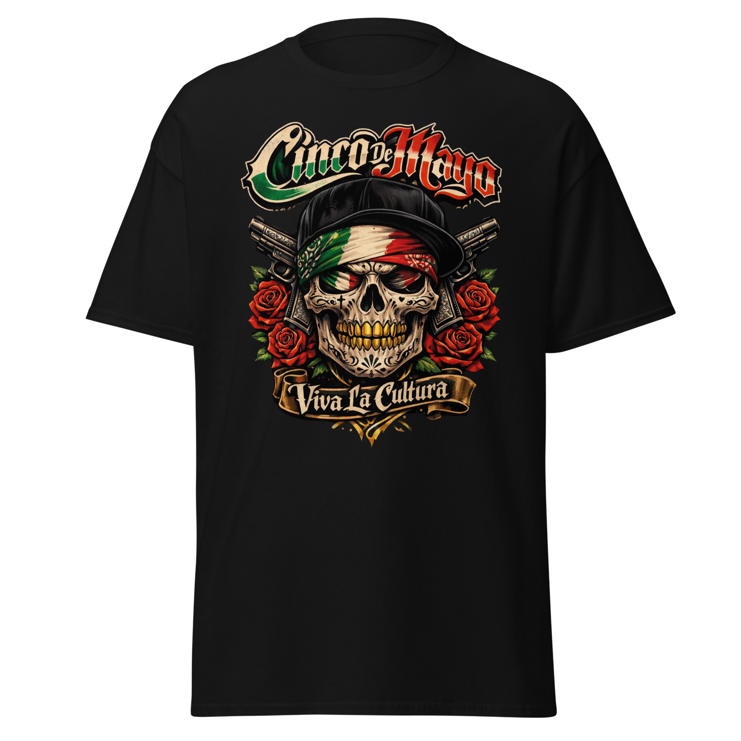 Cinco de Mayo Skull Tee – Viva La Cultura