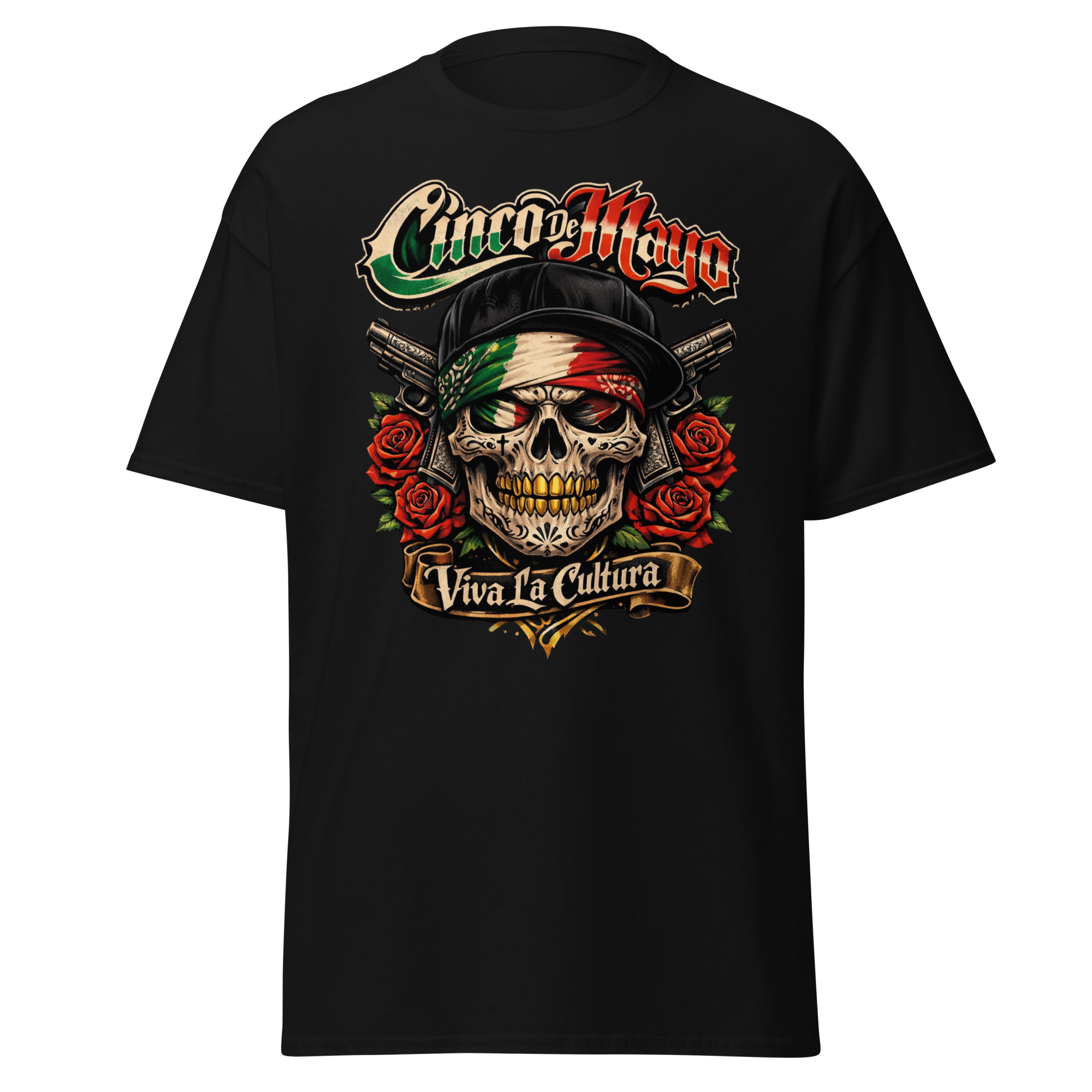 Cinco de Mayo Skull Tee – Viva La Cultura