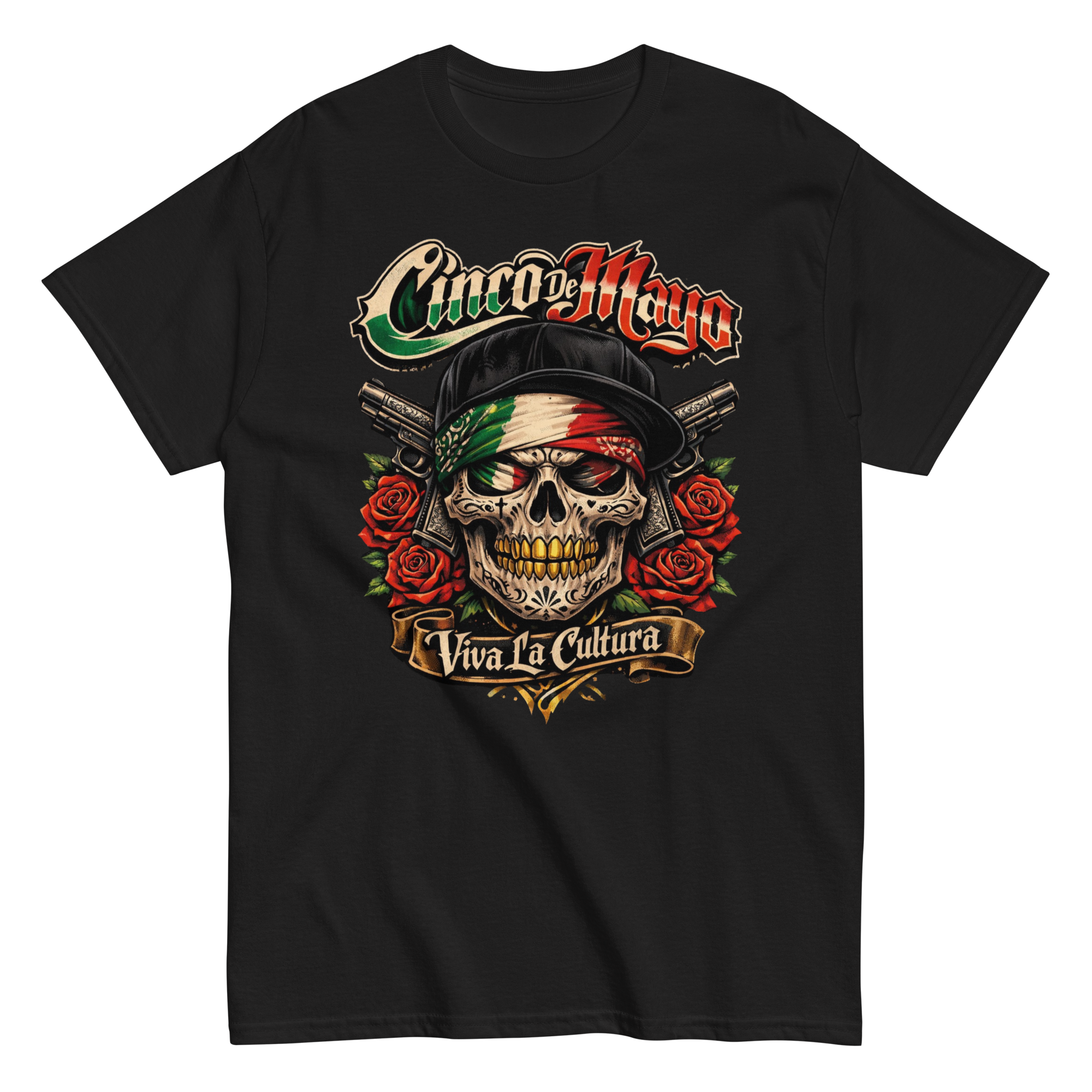 Cinco de Mayo Skull Tee – Viva La Cultura