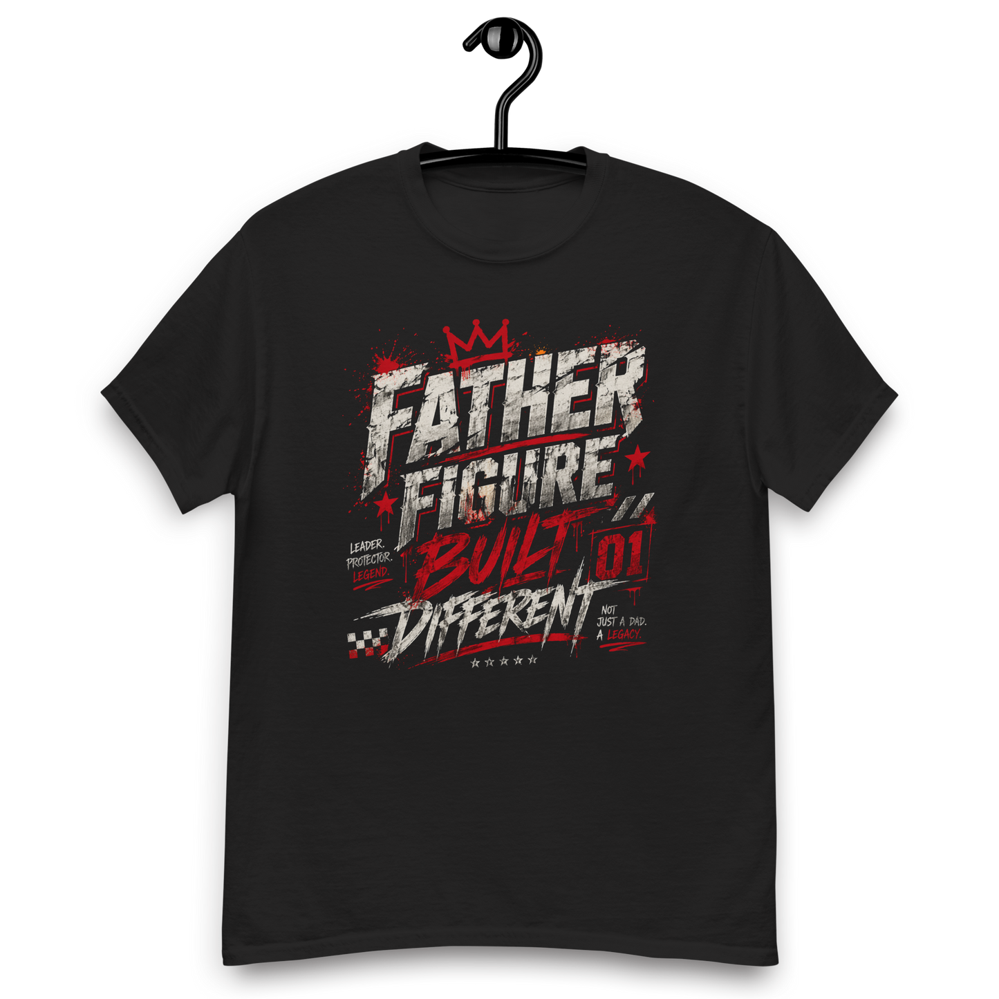 Father Figure Built Different T-Shirt – Bold Streetwear Dad Graphic Tee