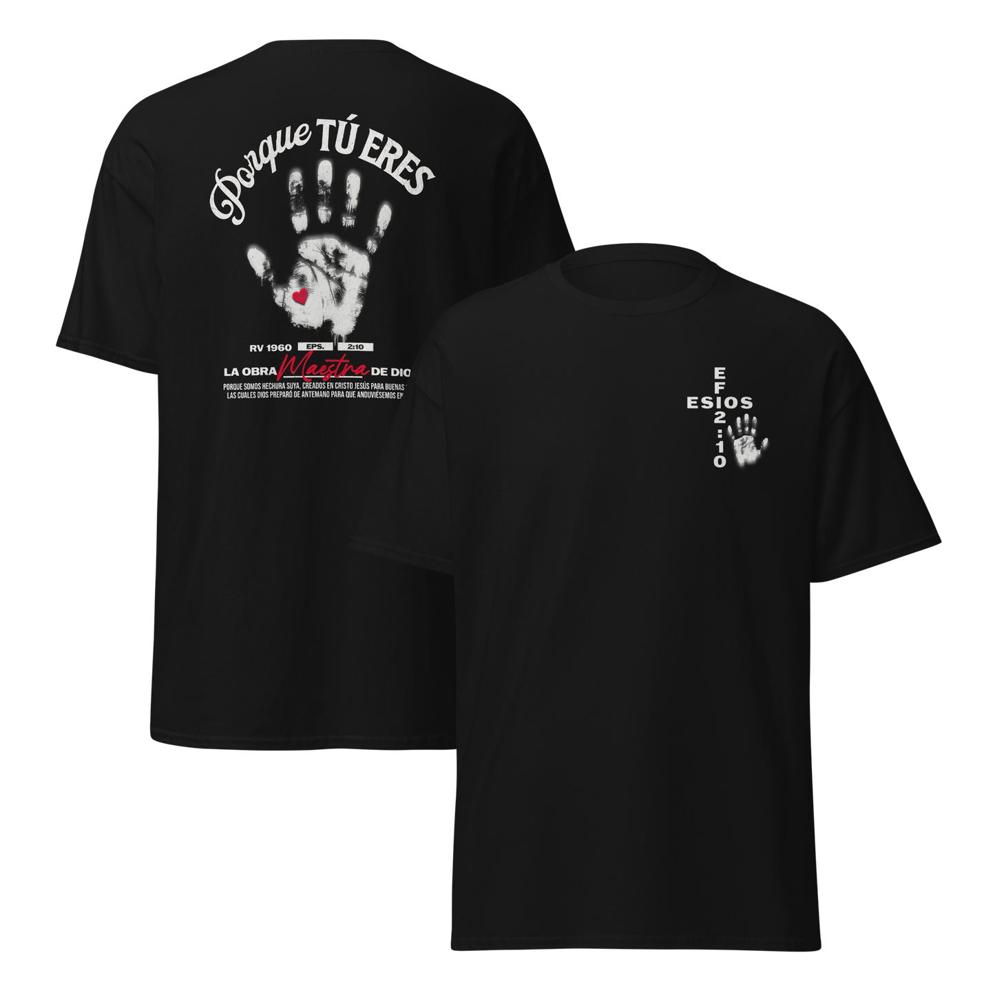 Camiseta “Porque Tú Eres la Obra Maestra de Dios” – Efesios 2:10