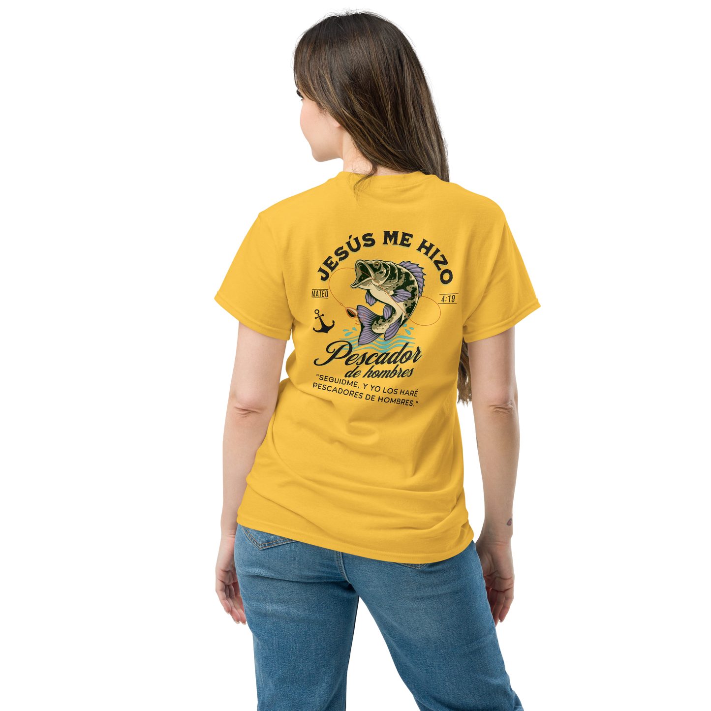 Camiseta “Jesús Me Hizo Pescador de Hombres” – Mateo 4:19