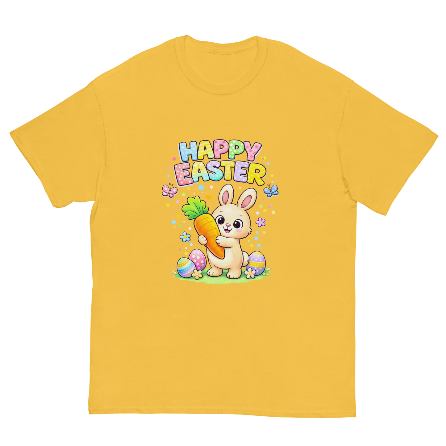 Kids Happy Easter Bunny T-Shirt – Cute Easter Graphic Tee for Boys & Girls