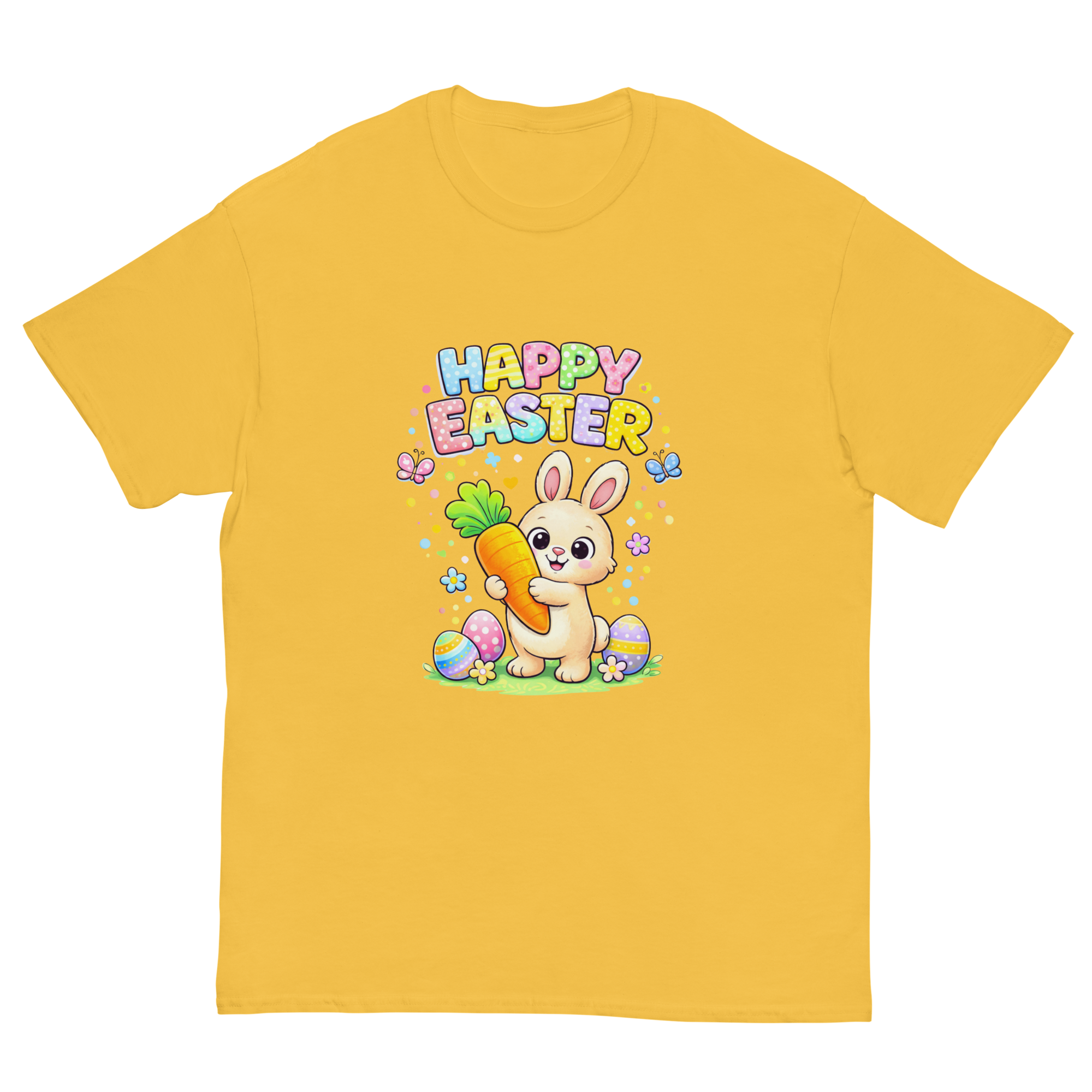 Kids Happy Easter Bunny T-Shirt – Cute Easter Graphic Tee for Boys & Girls
