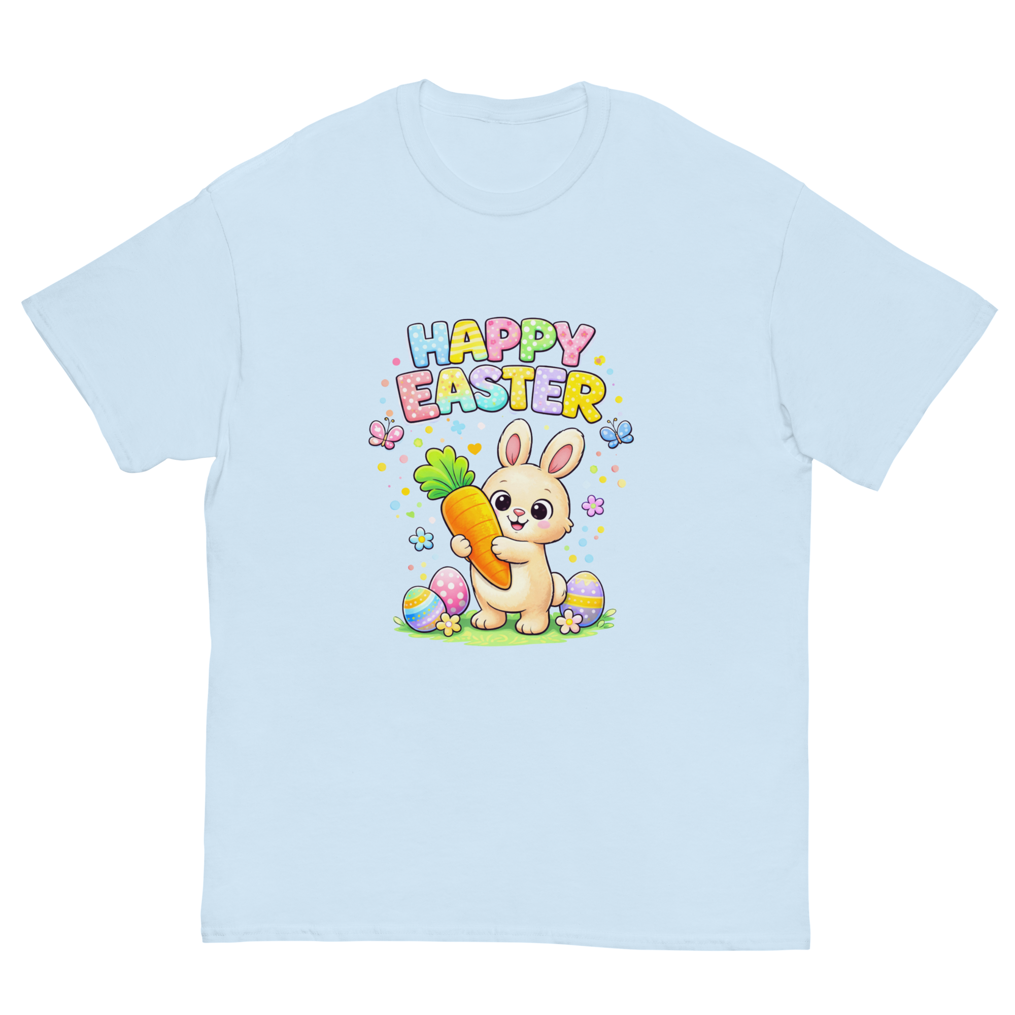 Kids Happy Easter Bunny T-Shirt – Cute Easter Graphic Tee for Boys & Girls