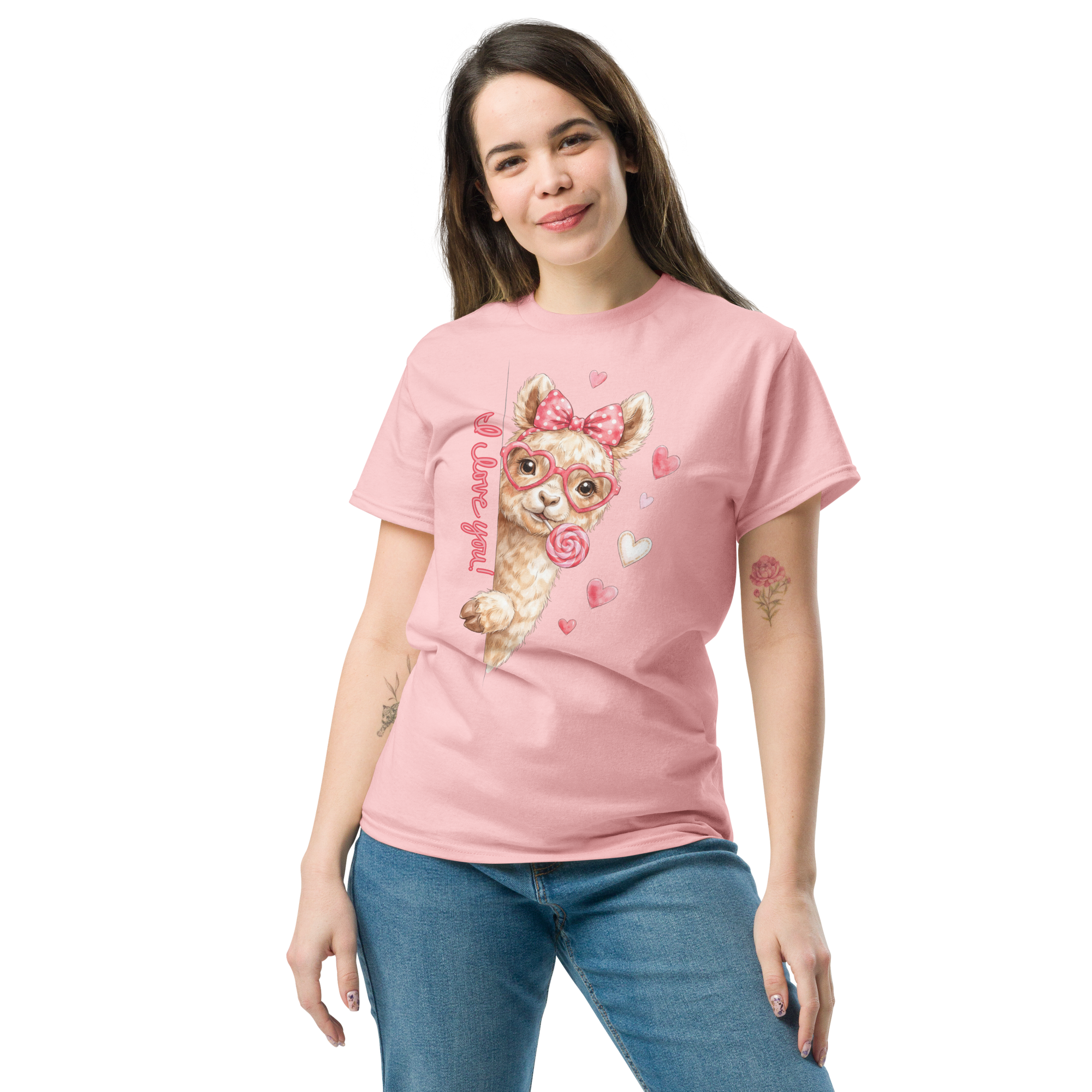 Cute Valentine Alpaca T-Shirt