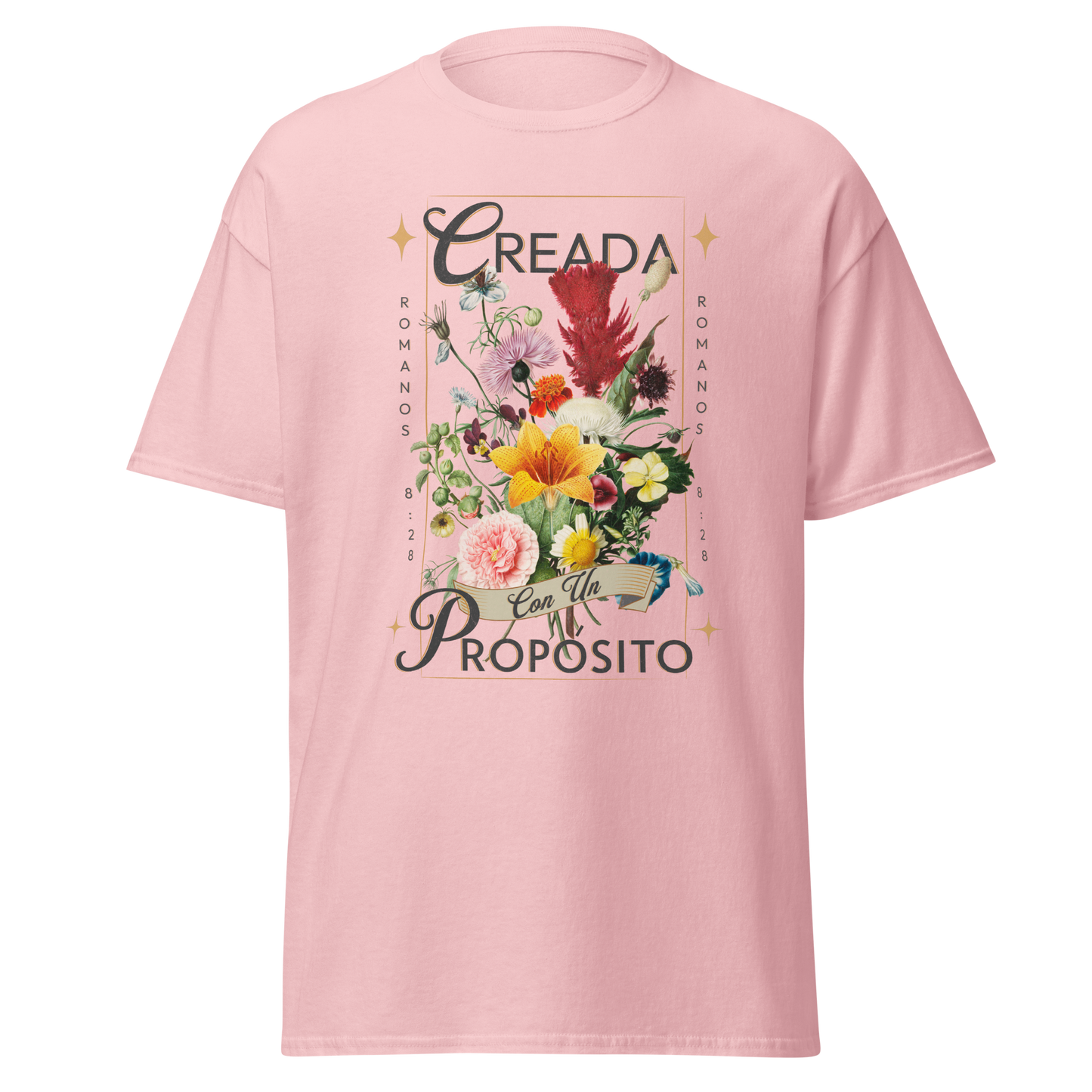 Camiseta “Creada con un Propósito” – Romanos 8:28