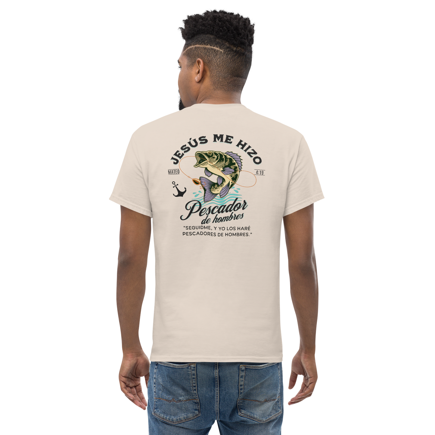 Camiseta “Jesús Me Hizo Pescador de Hombres” – Mateo 4:19