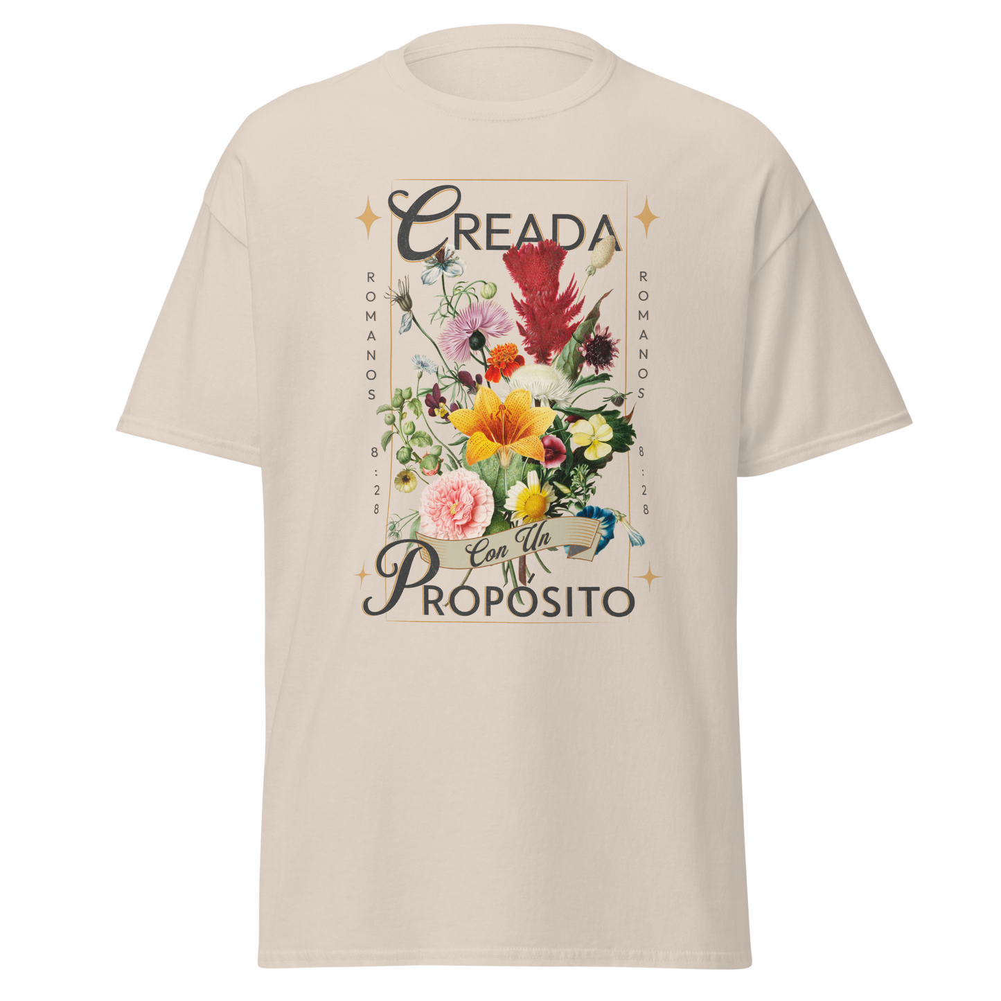 Camiseta “Creada con un Propósito” – Romanos 8:28