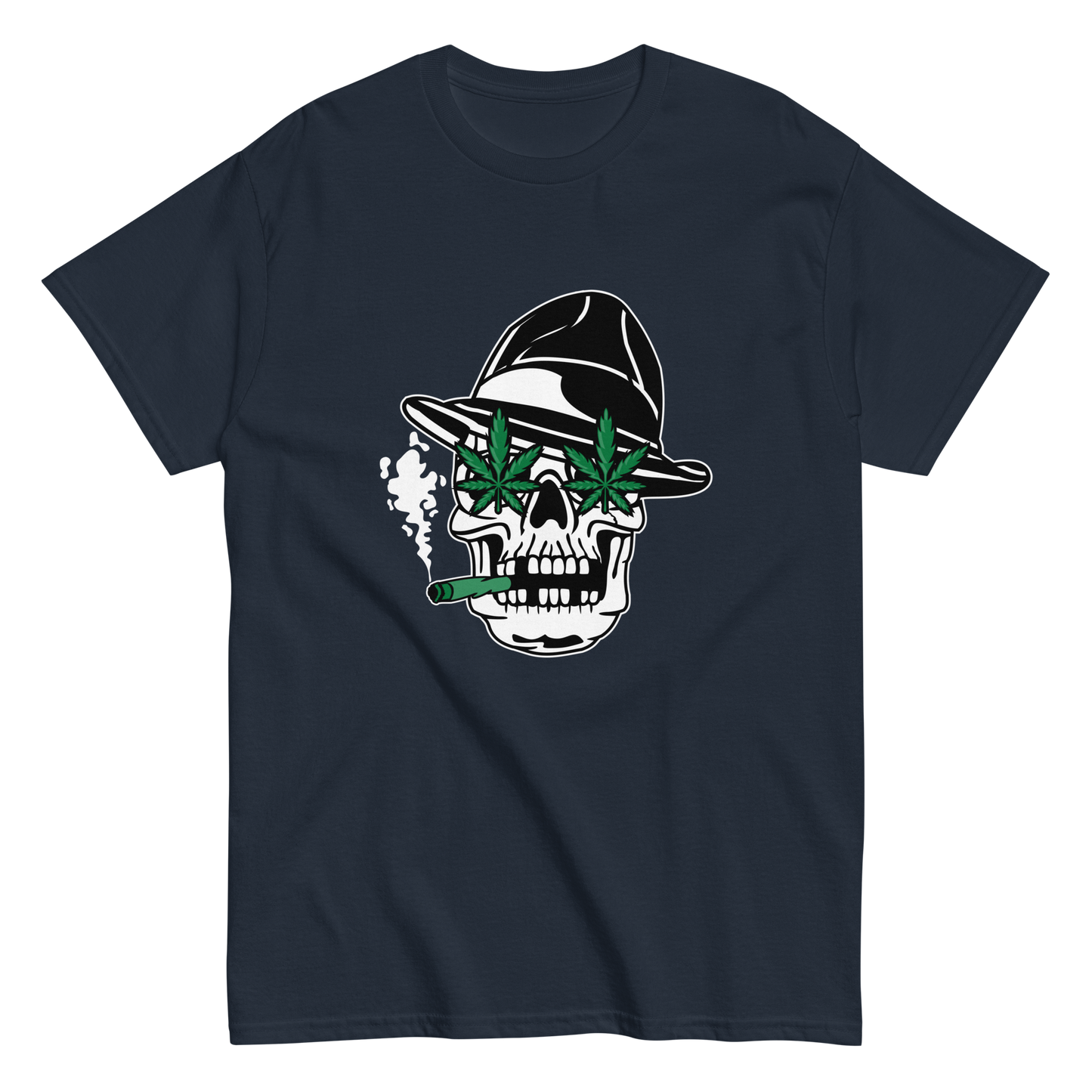 Skull Cannabis Eyes Graphic T-Shirt – Edgy Streetwear Style