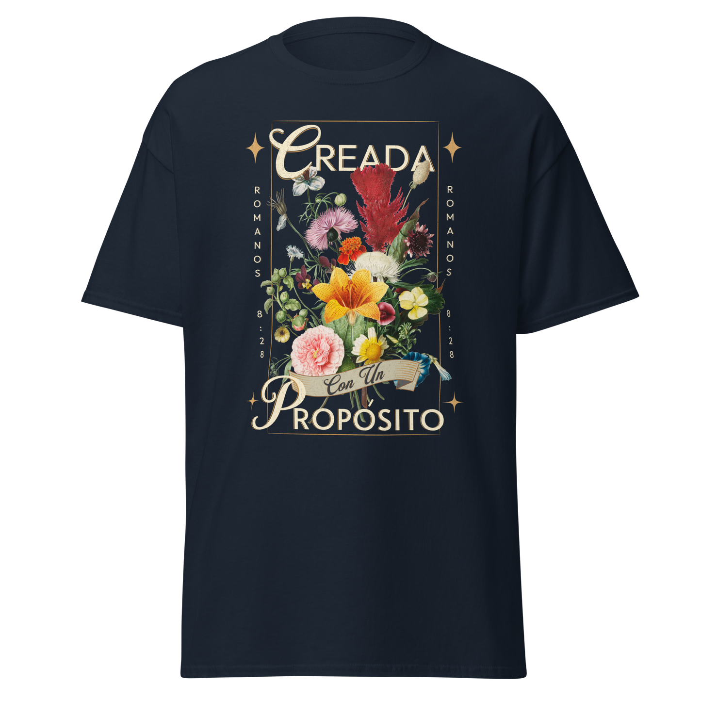 Camiseta “Creada con un Propósito” – Romanos 8:28