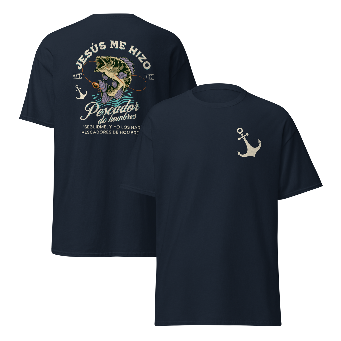 Camiseta “Jesús Me Hizo Pescador de Hombres” – Mateo 4:19