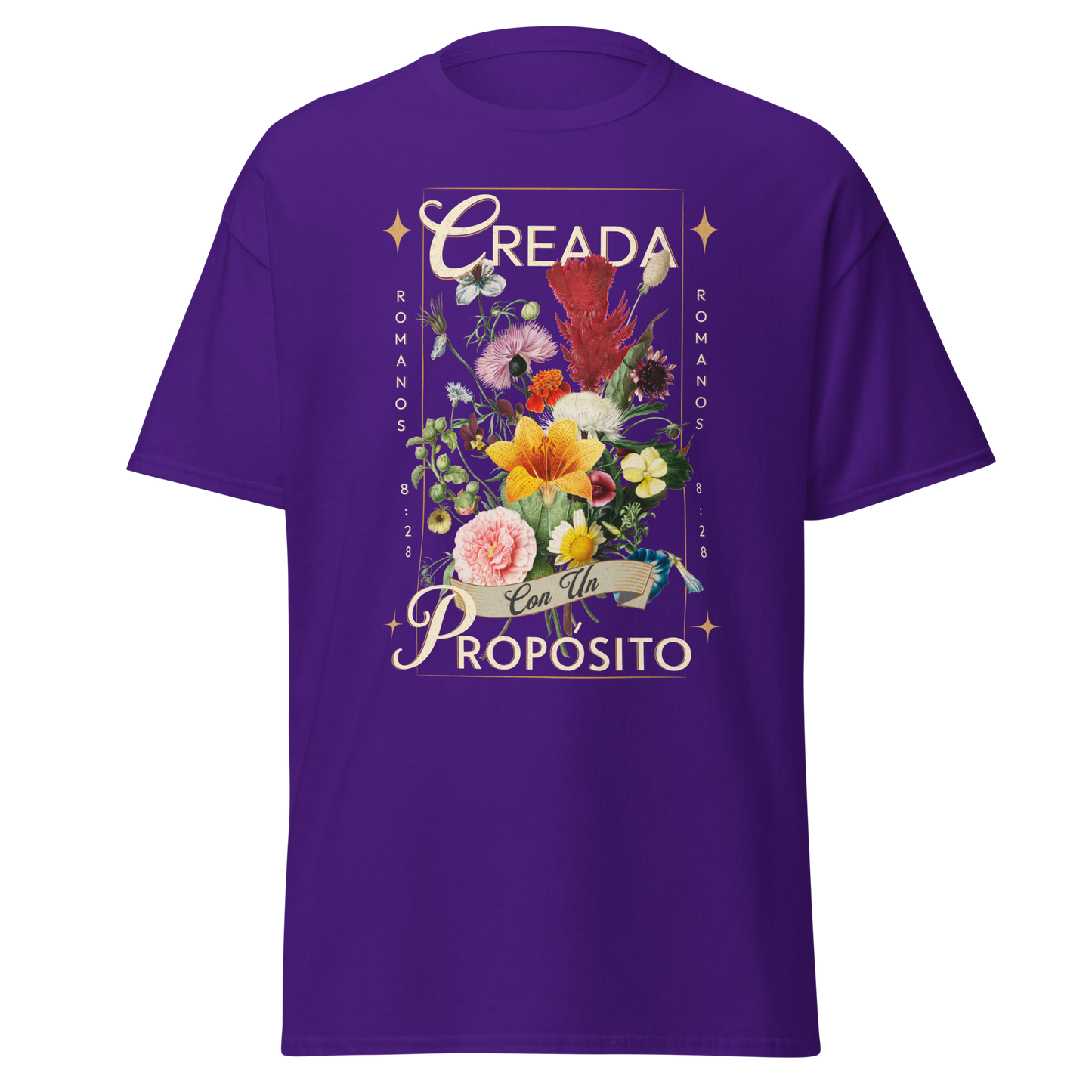 Camiseta “Creada con un Propósito” – Romanos 8:28