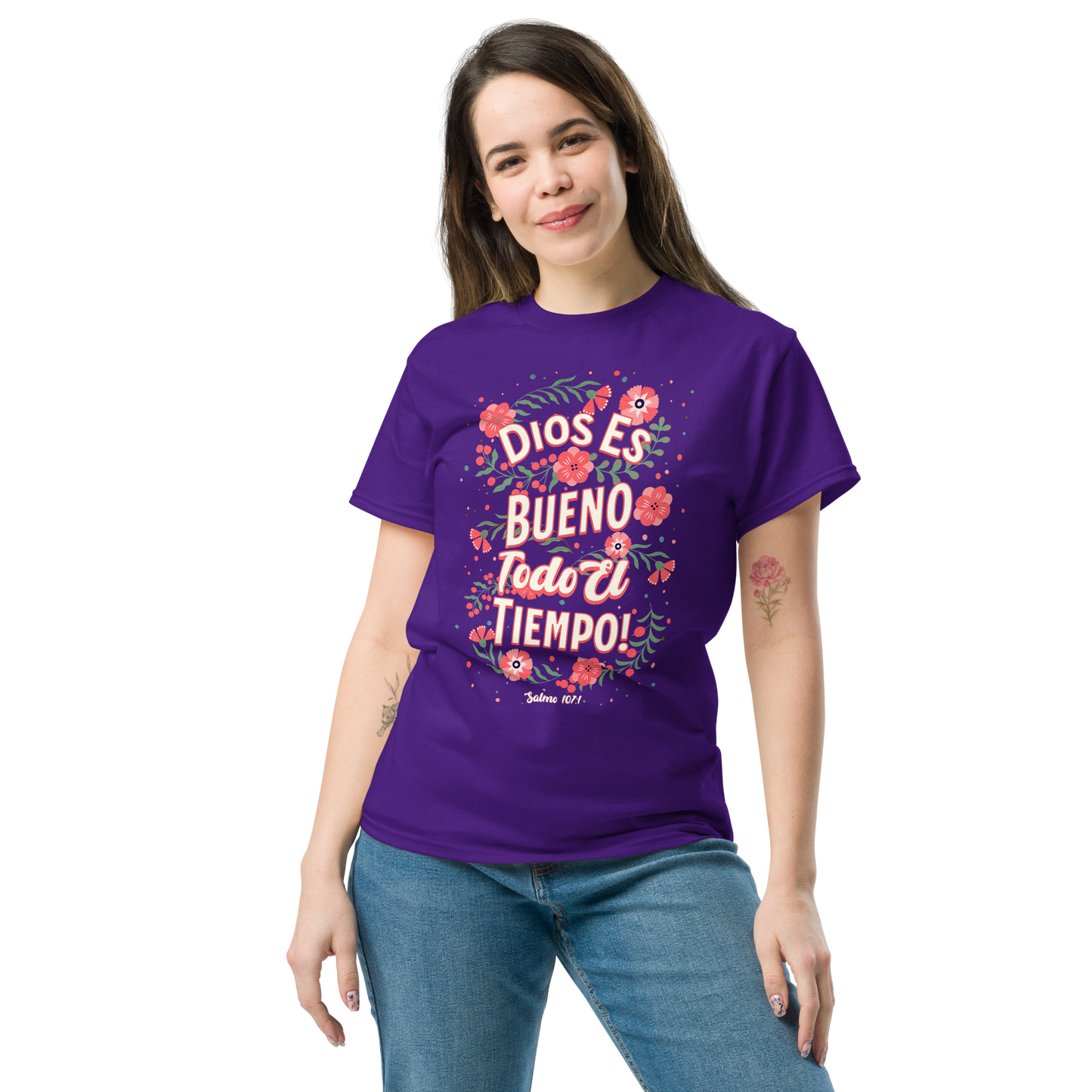 Camiseta “Dios es Bueno Todo el Tiempo” – Salmo 107:1