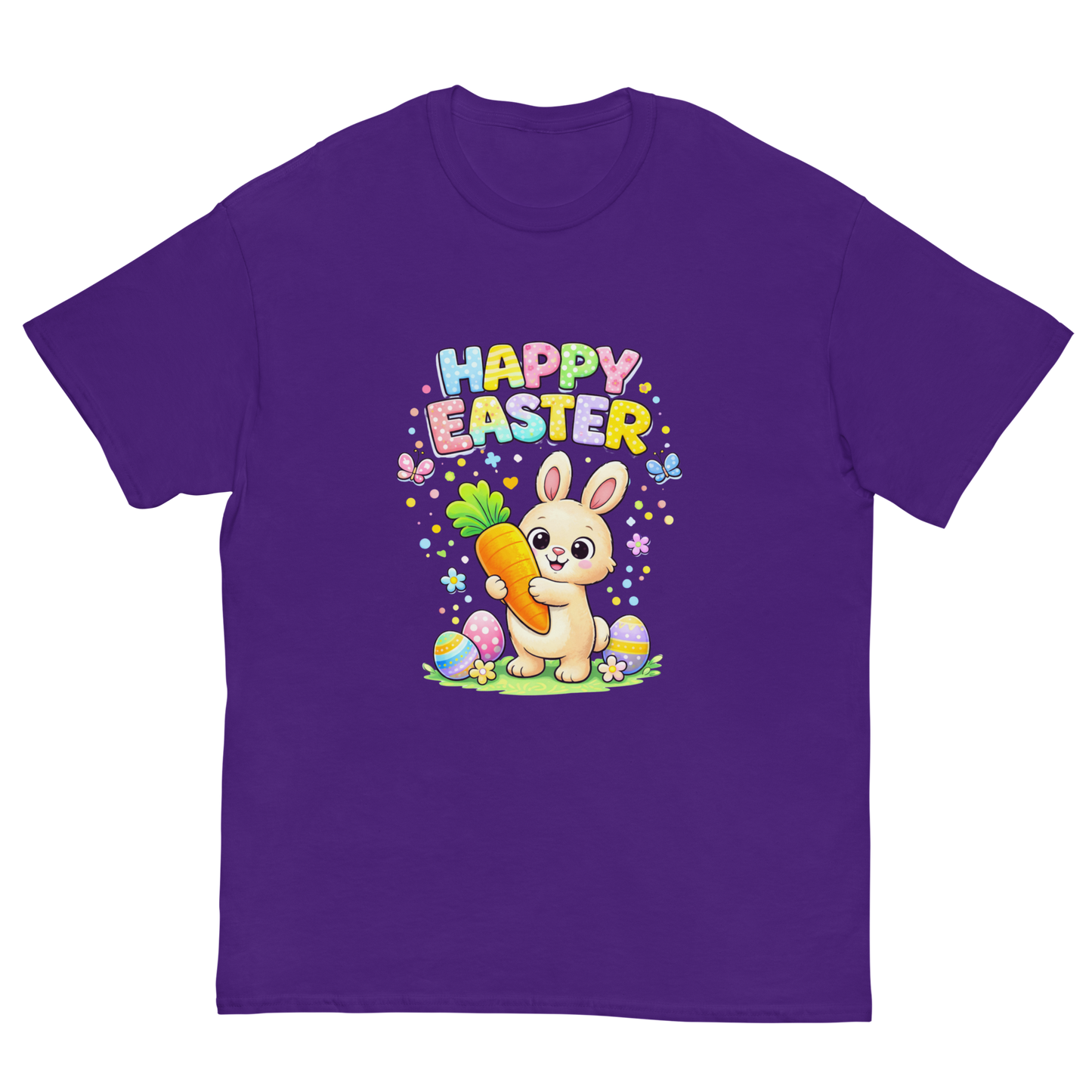 Kids Happy Easter Bunny T-Shirt – Cute Easter Graphic Tee for Boys & Girls