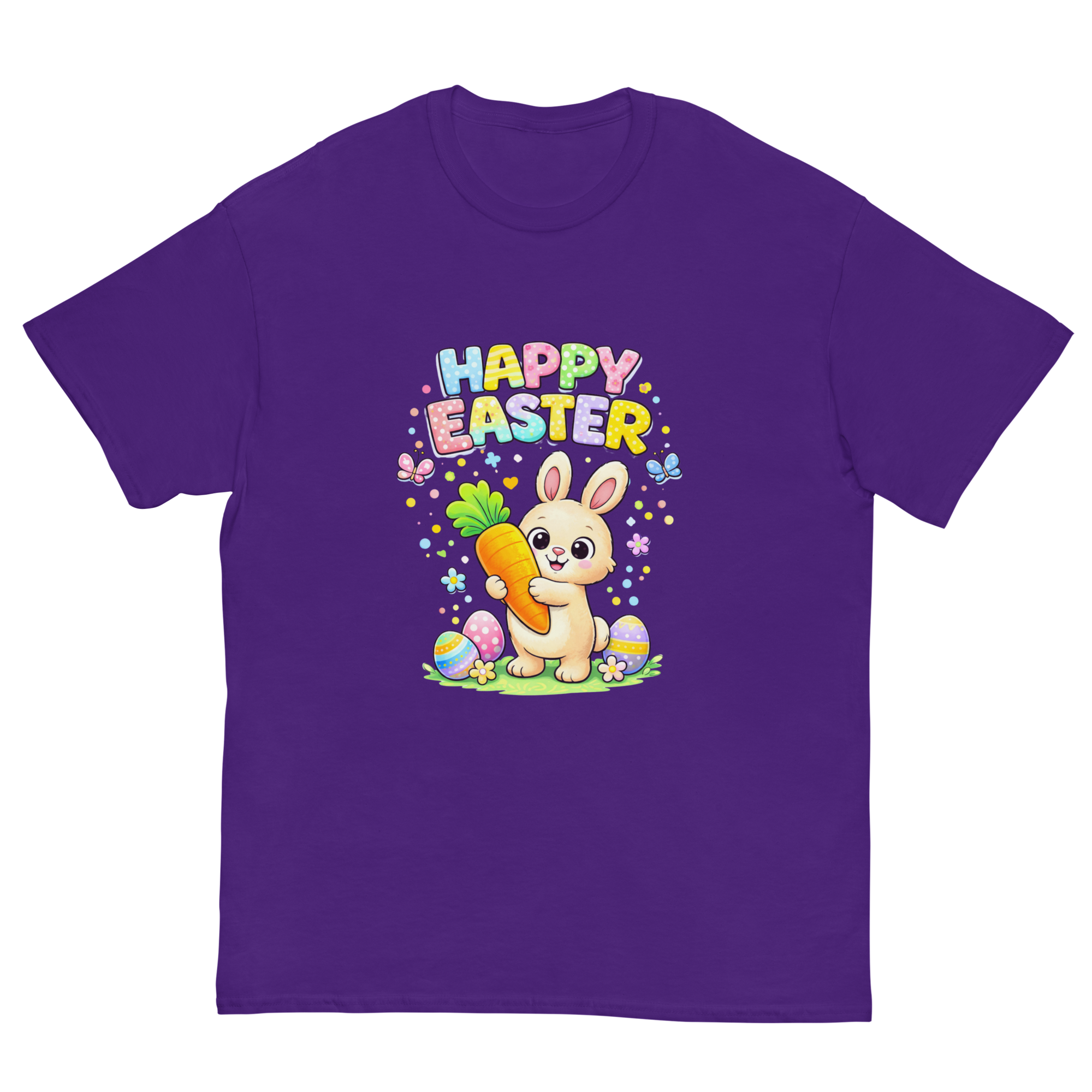 Kids Happy Easter Bunny T-Shirt – Cute Easter Graphic Tee for Boys & Girls