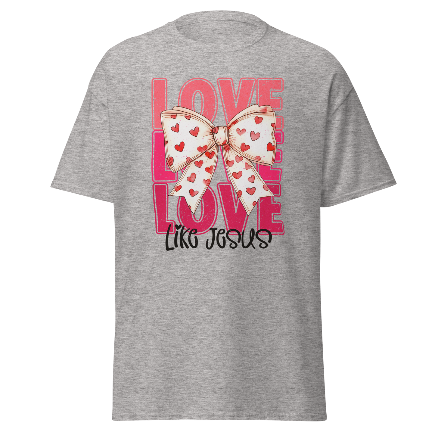 Love Like Jesus Bow Valentine’s Day T-Shirt