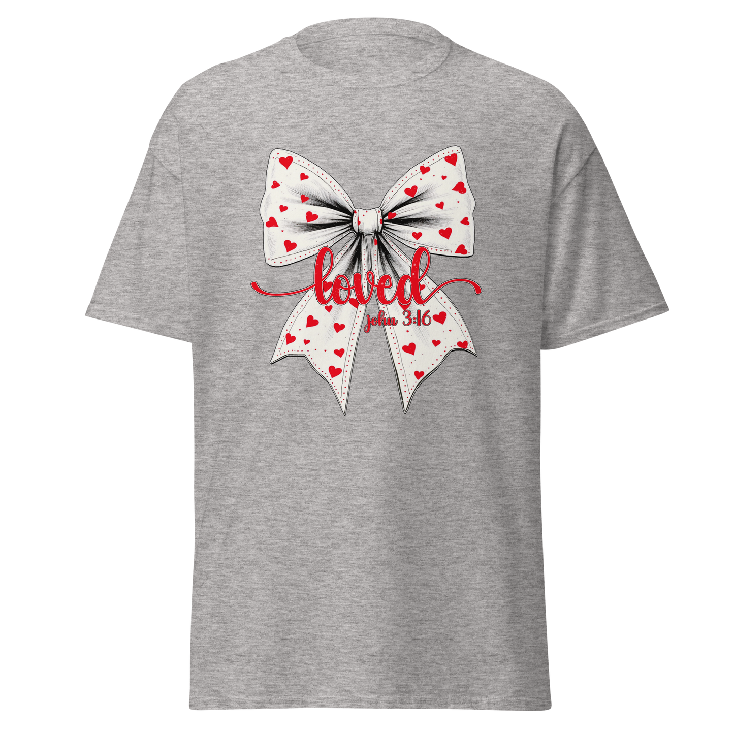 Loved Bow Christian T-Shirt – John 3:16
