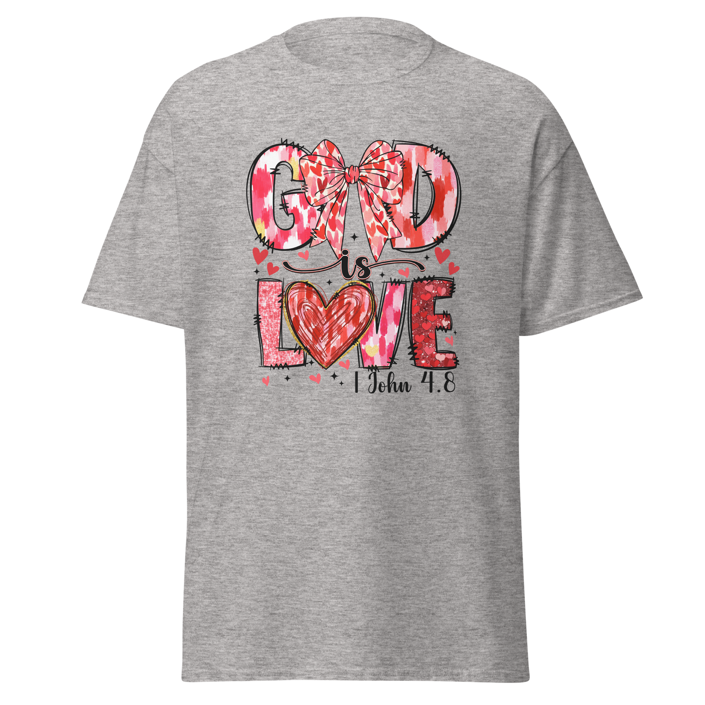 God Is Love Christian Valentine’s Day T-Shirt – 1 John 4:8
