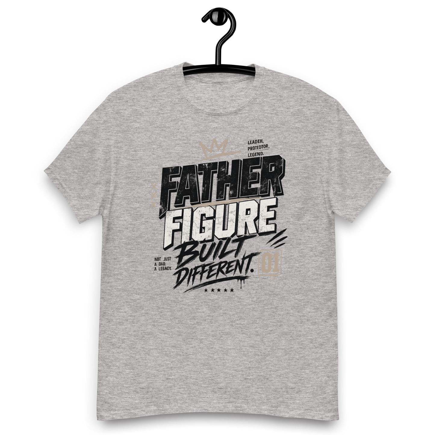 Father Figure Built Different T-Shirt – Bold Streetwear Dad Graphic Tee
