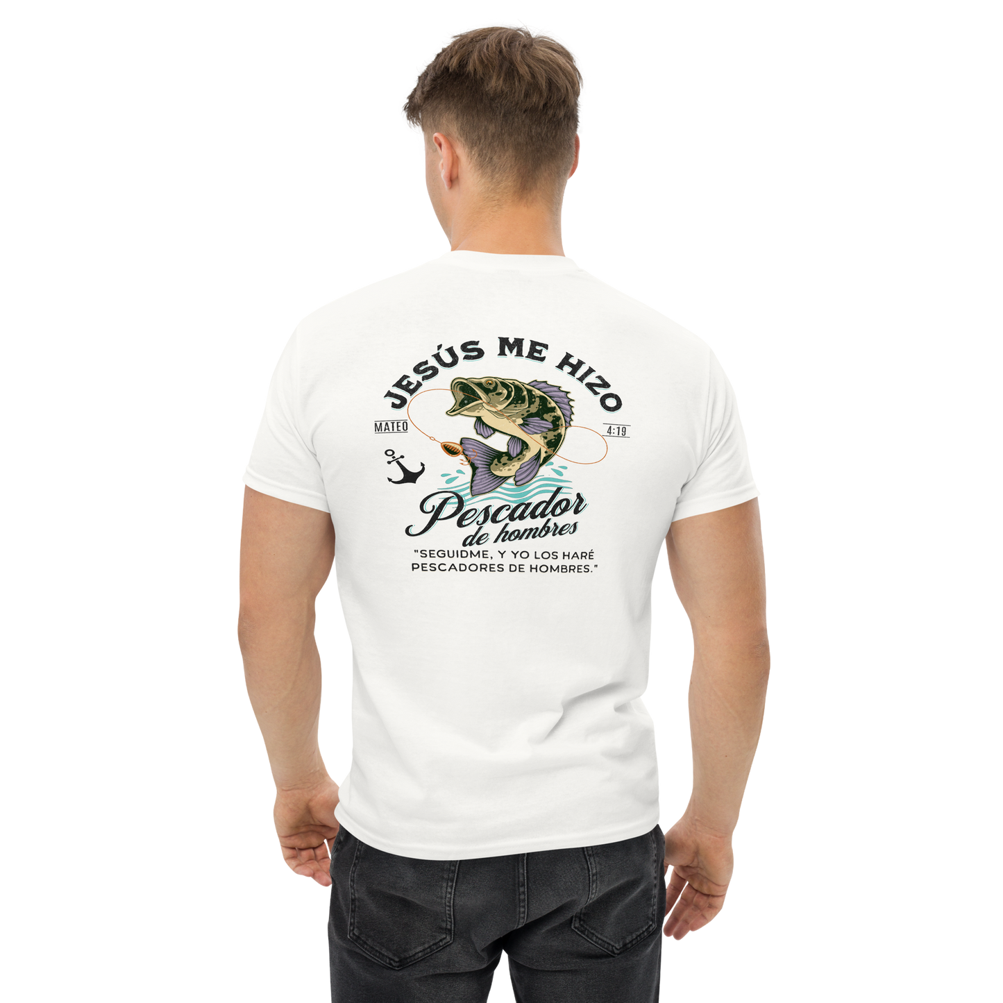 Camiseta “Jesús Me Hizo Pescador de Hombres” – Mateo 4:19