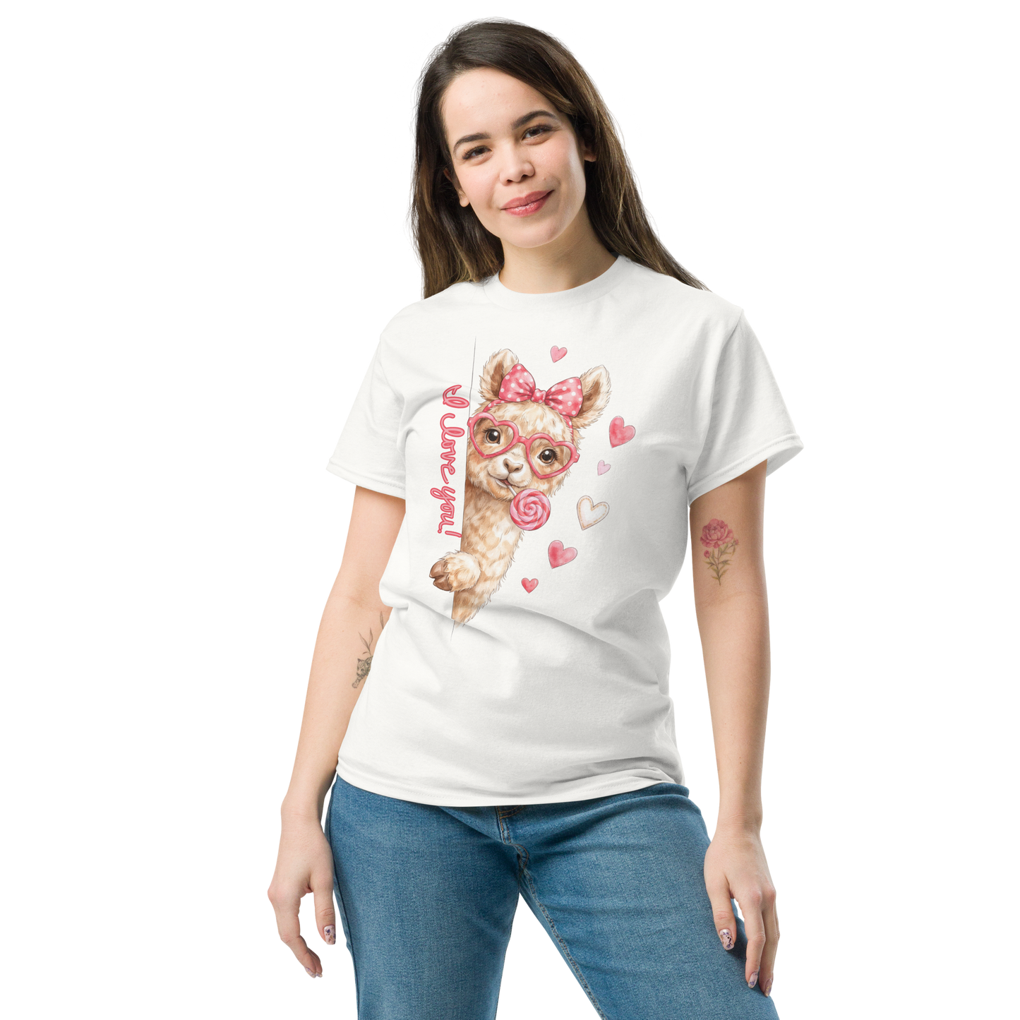 Cute Valentine Alpaca T-Shirt