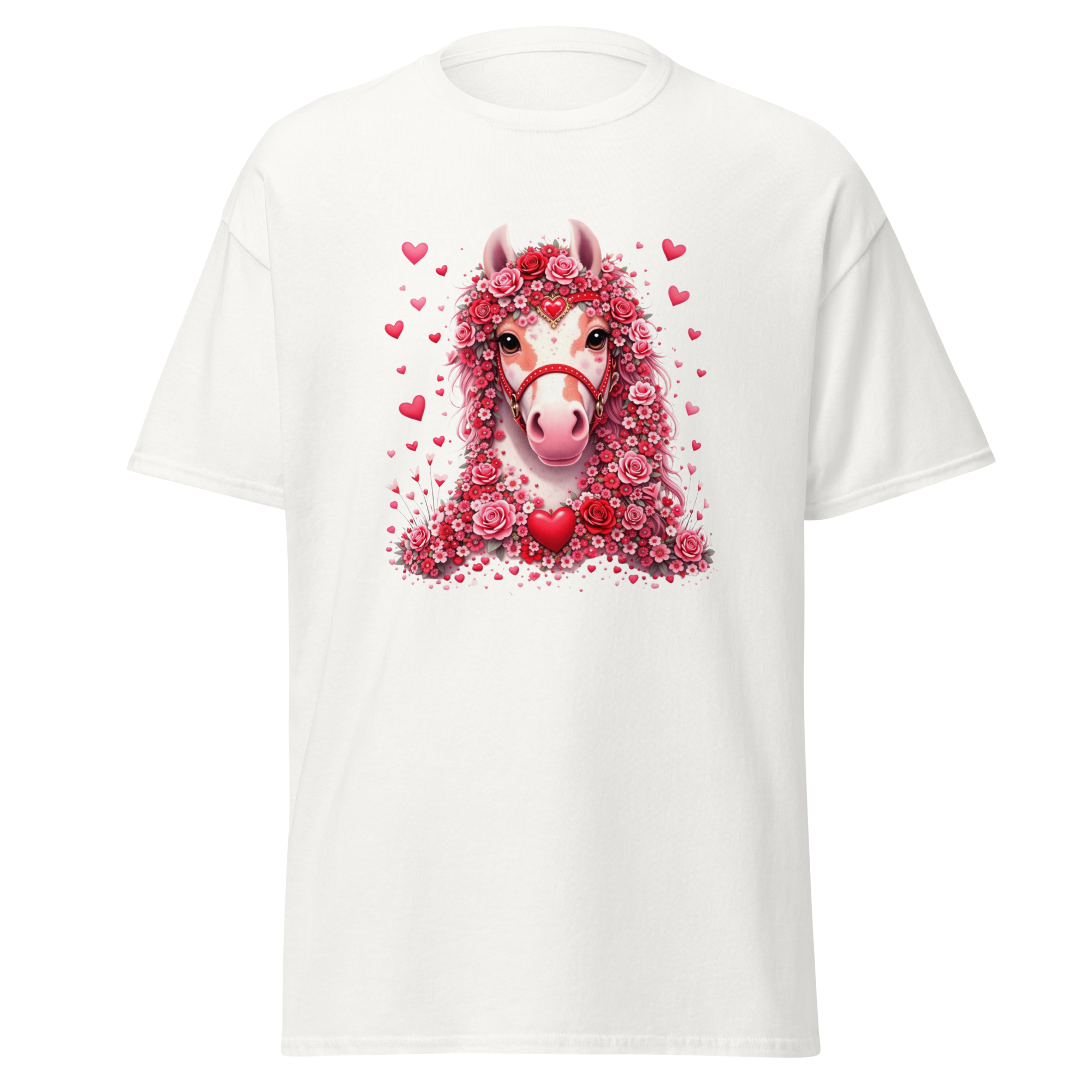 Valentine Pony Floral Graphic T-Shirt