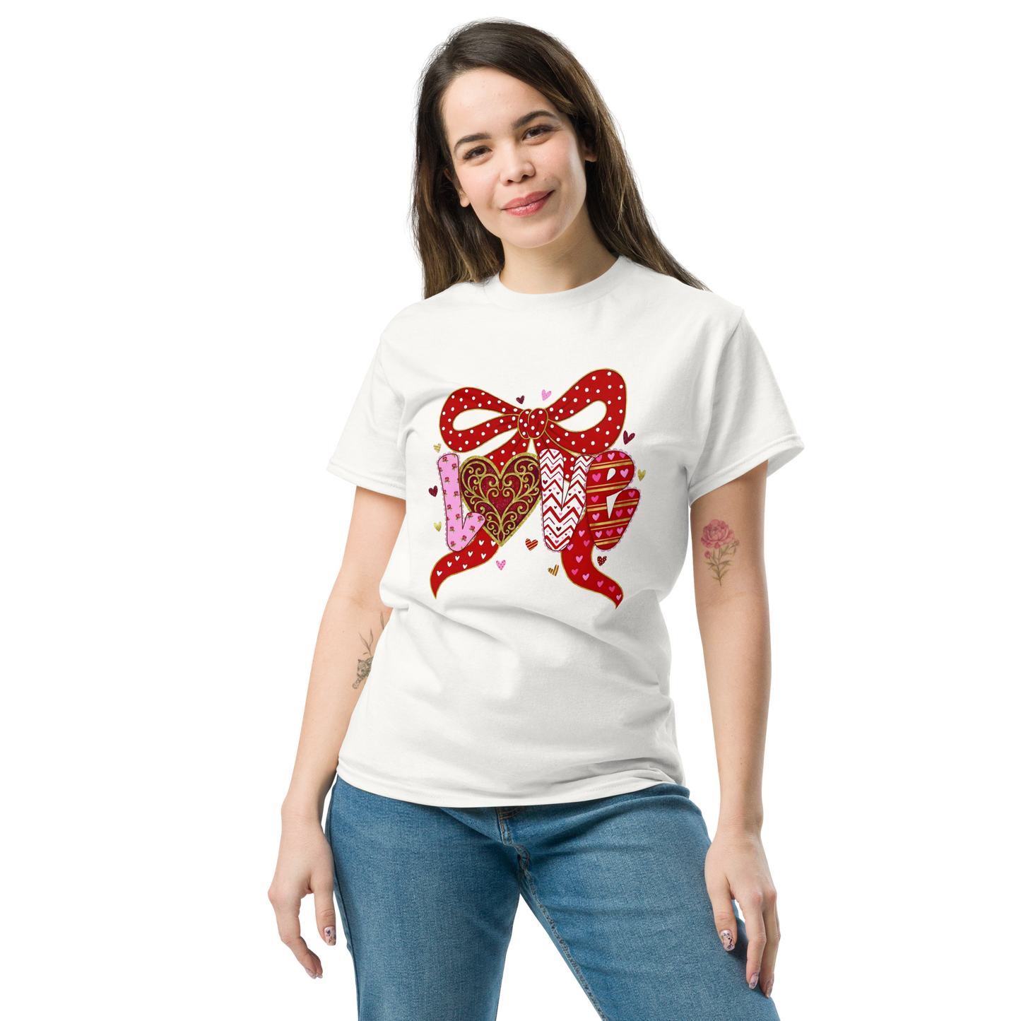 Valentine Love Bow Women’s T-Shirt