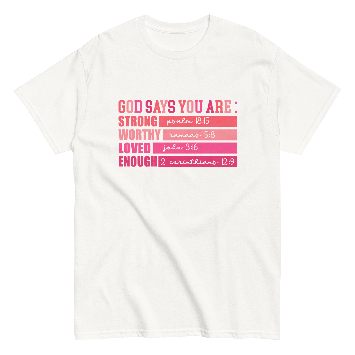 God Says You Are – Faith-Based Christian T-Shirt