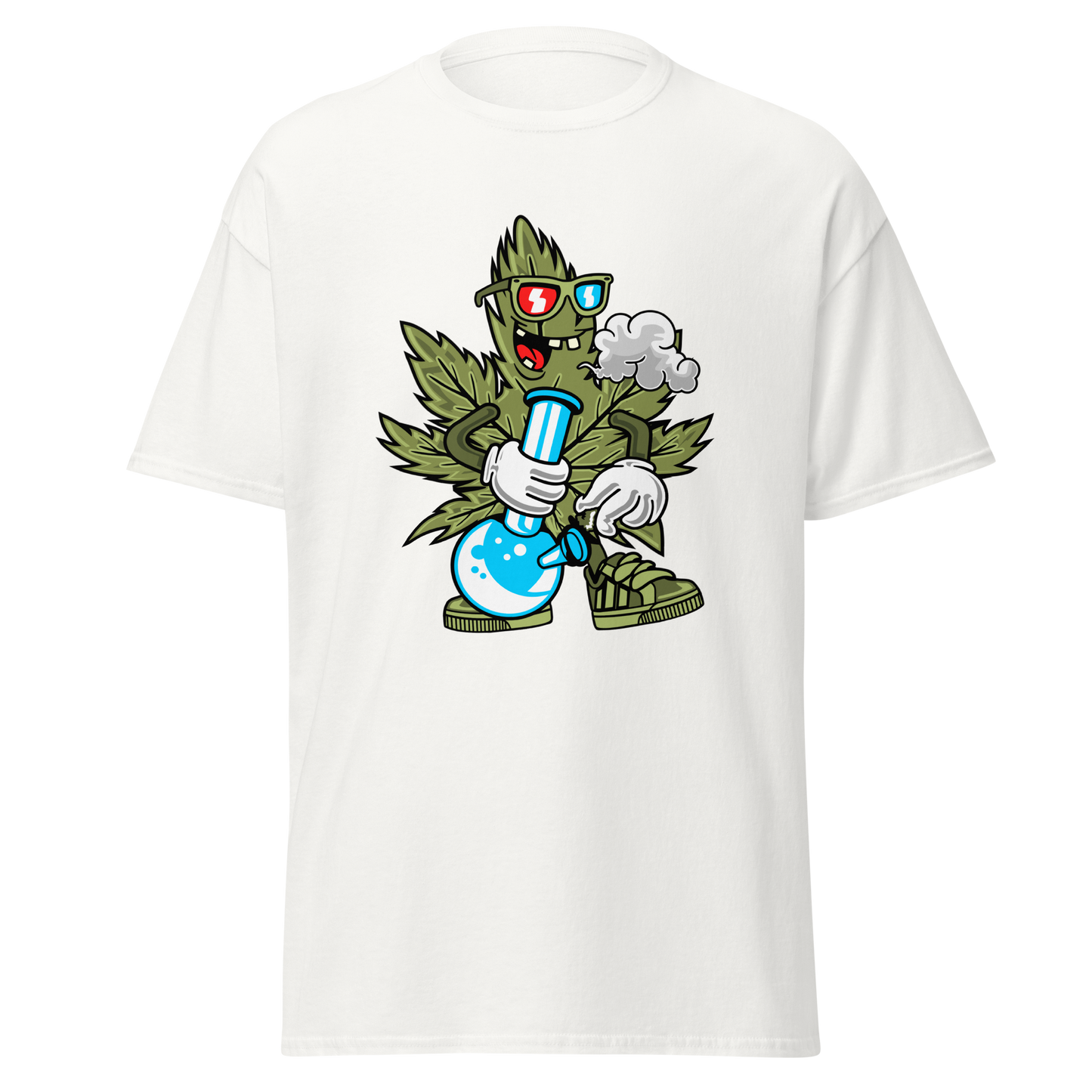 Cannabis Bong Cartoon T-Shirt – Funny & Stoner Graphic Tee