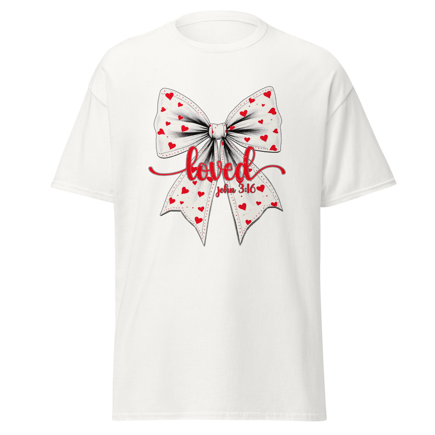 Loved Bow Christian T-Shirt – John 3:16