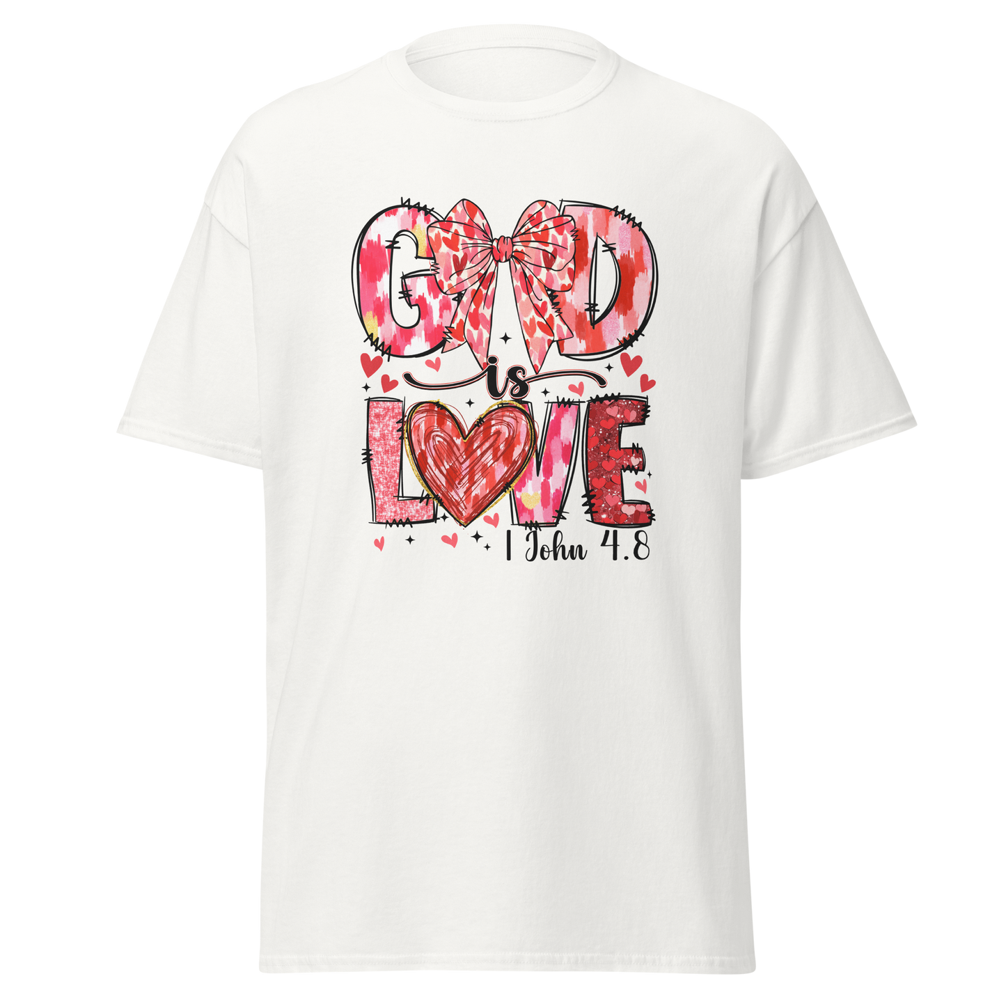 God Is Love Christian Valentine’s Day T-Shirt – 1 John 4:8