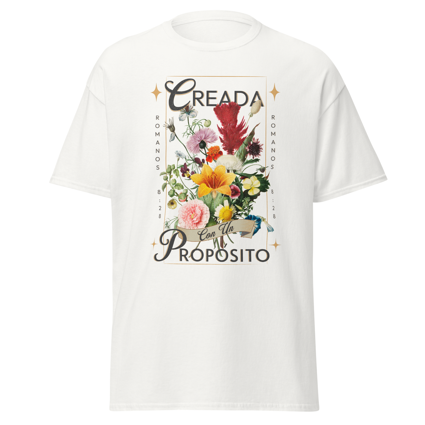 Camiseta “Creada con un Propósito” – Romanos 8:28