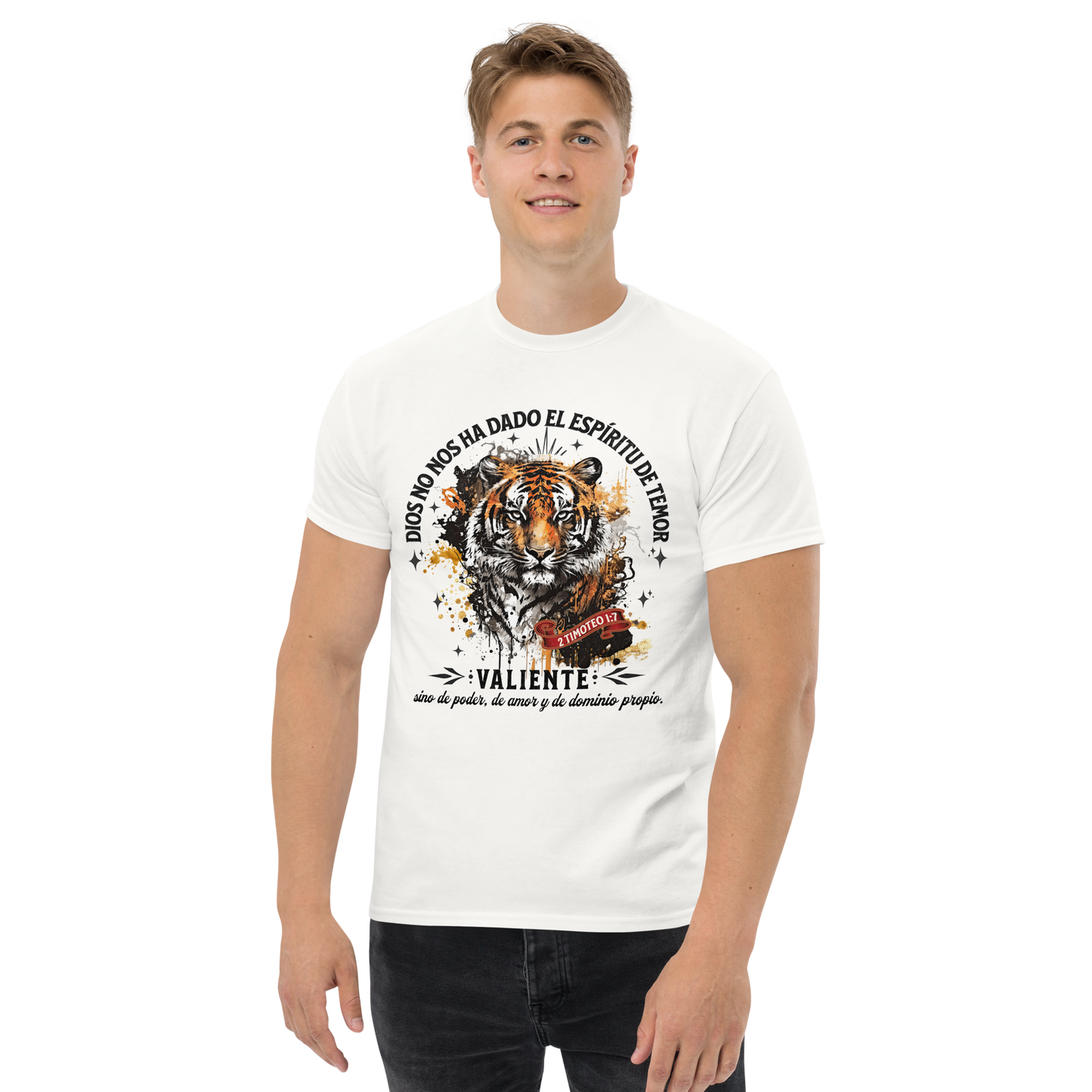 Camiseta “VALIENTE” – Espíritu de Poder, Amor y Dominio Propio