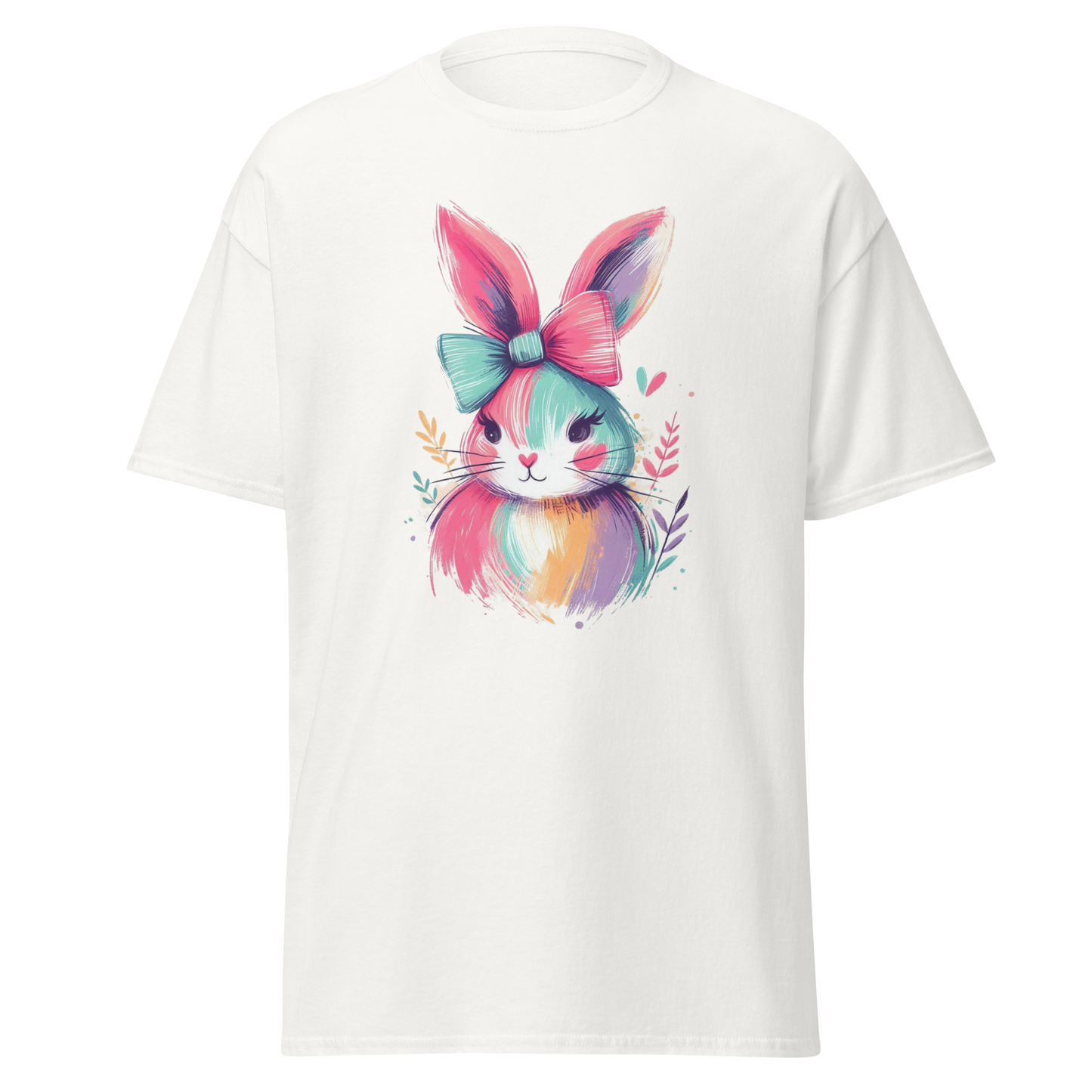 Pastel Easter Bunny T-Shirt — Cute Spring Graphic Tee — Easter Celebration Shirt