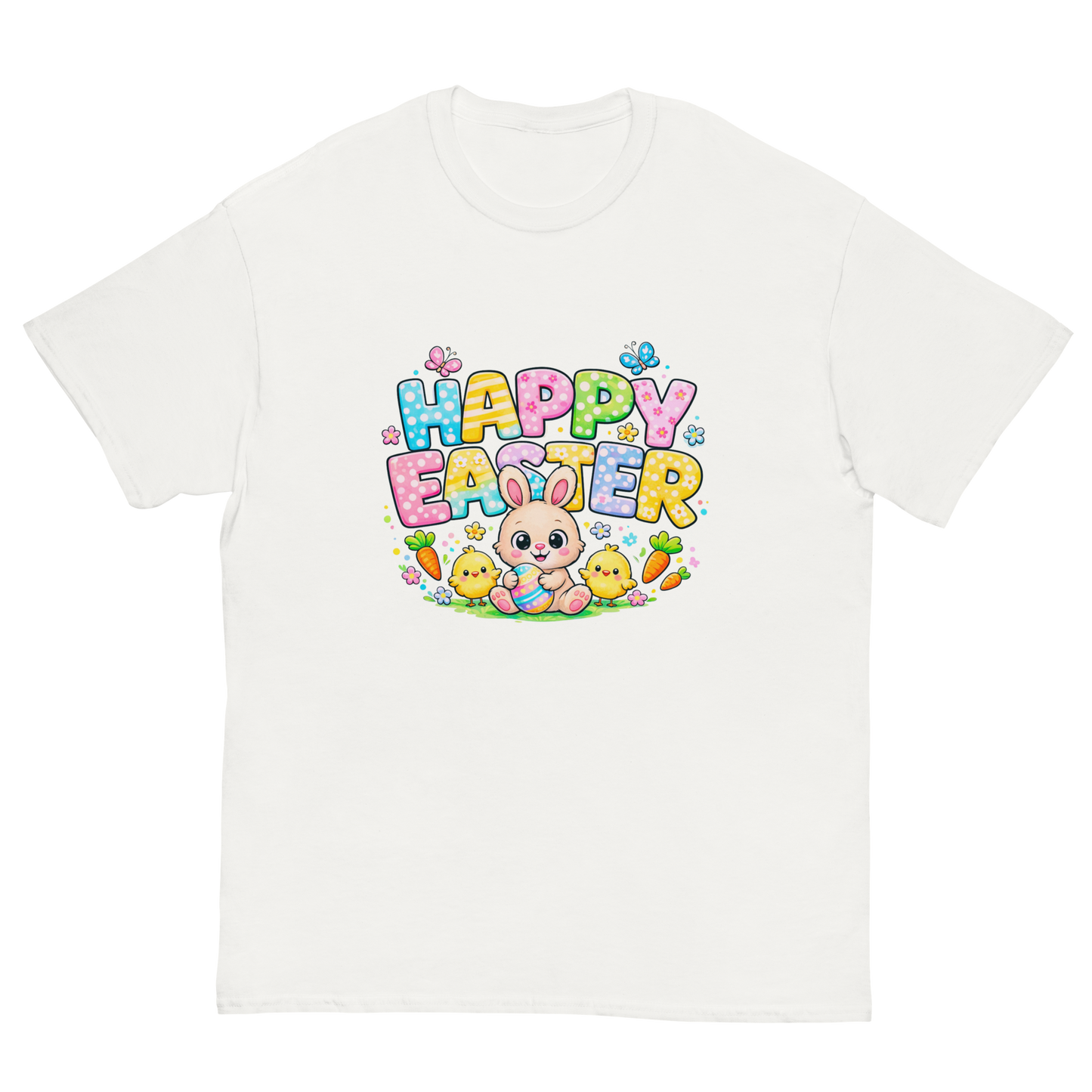 Kids Happy Easter Bunny T‑Shirt — Bright, Cute Spring Graphic Tee