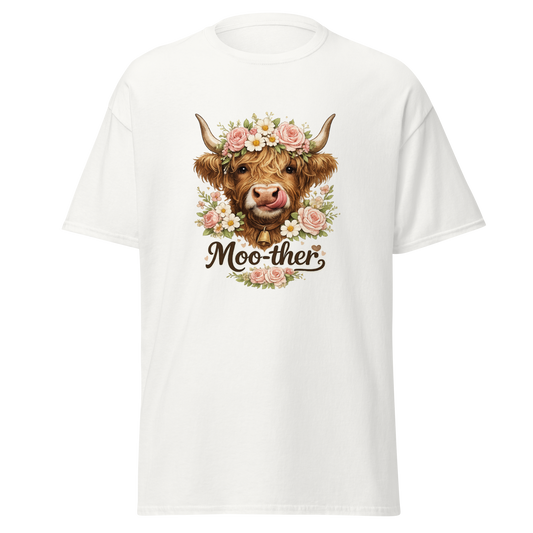 “Moo-ther” Highland Cow T-Shirt