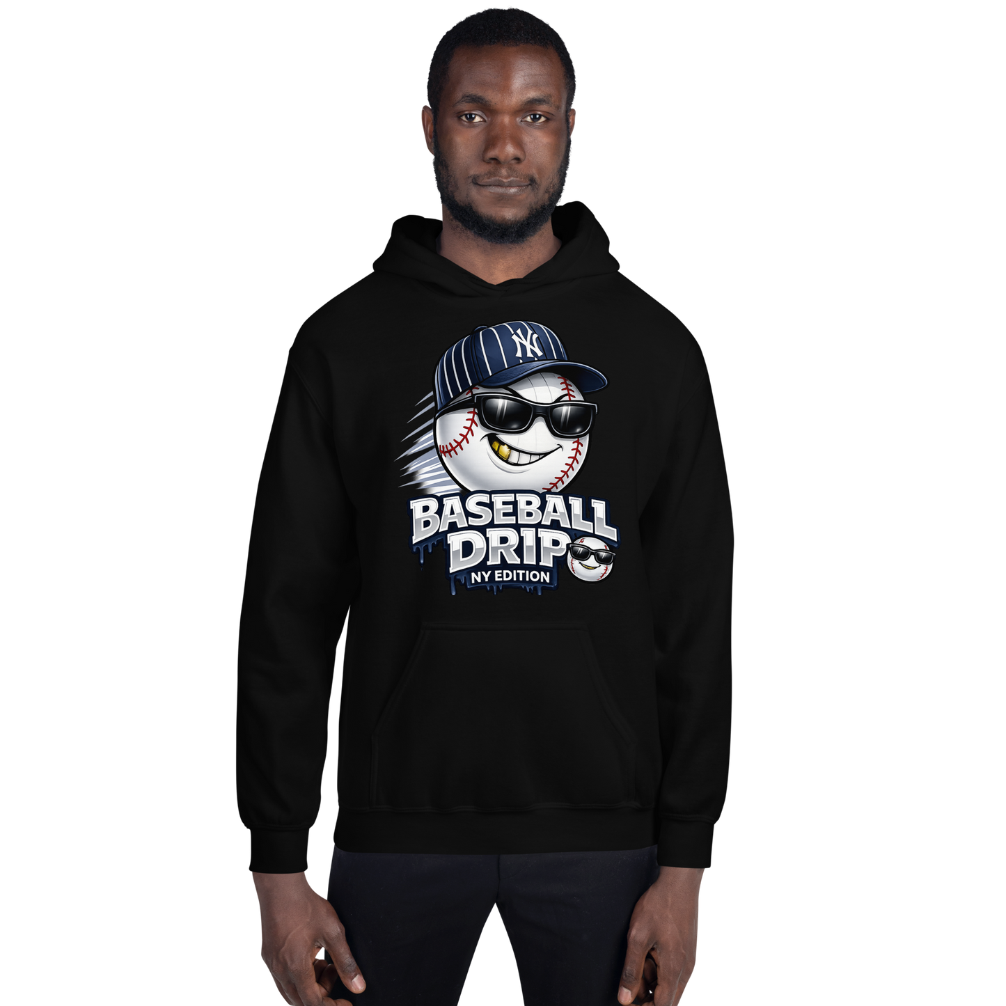 Baseball Drip NY Edition Hoodie – Streetwear Yankees Inspired Hoodie