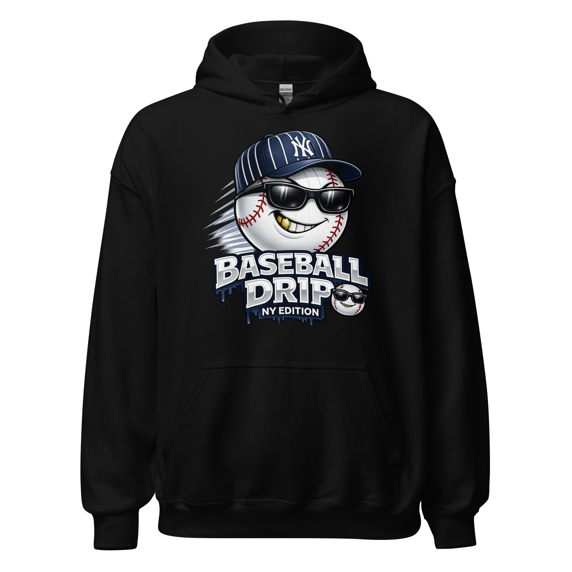 Baseball Drip NY Edition Hoodie – Streetwear Yankees Inspired Hoodie