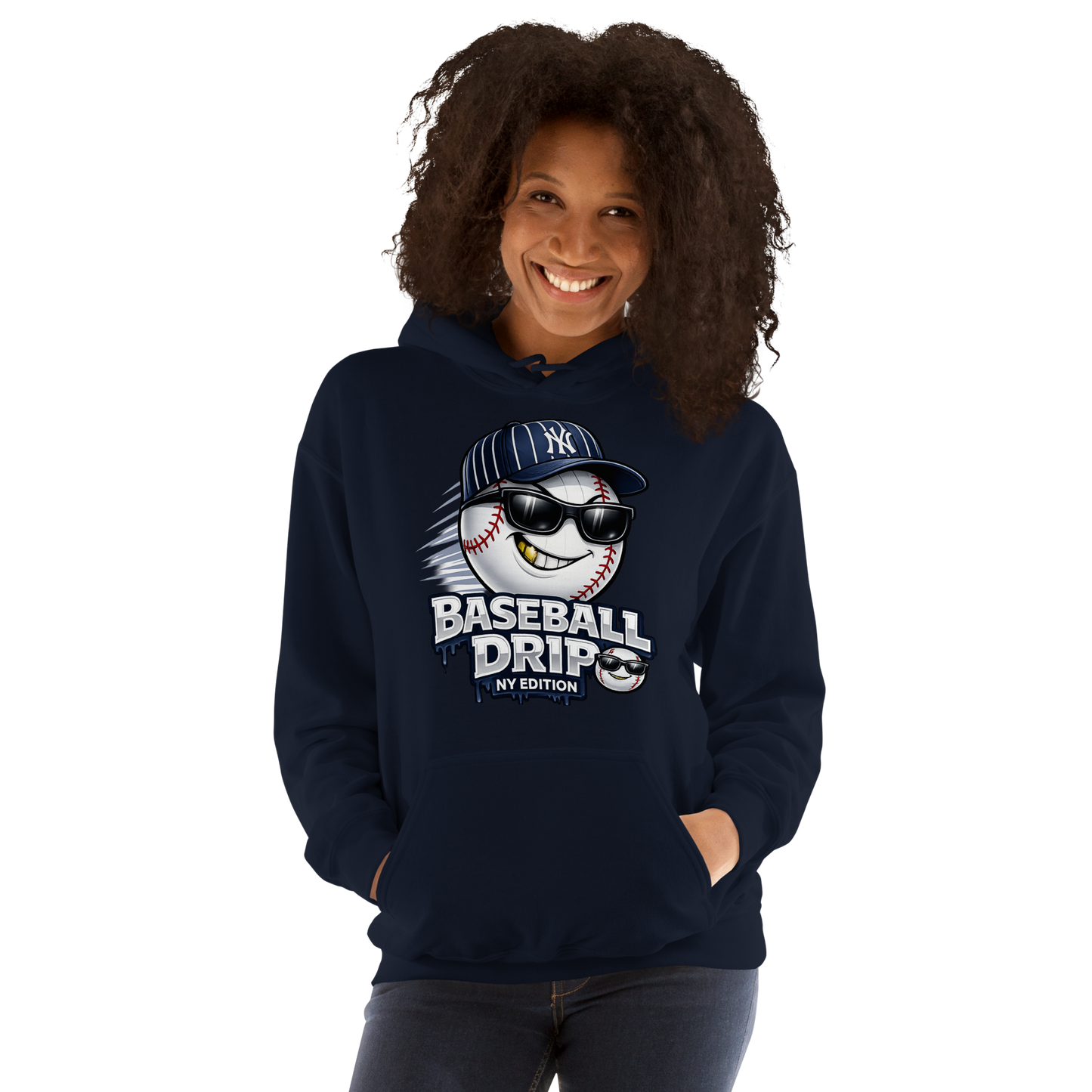 Baseball Drip NY Edition Hoodie – Streetwear Yankees Inspired Hoodie