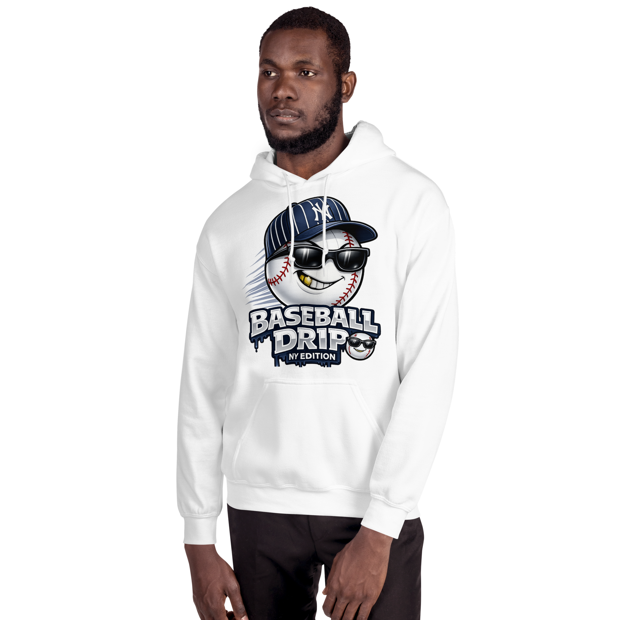 Baseball Drip NY Edition Hoodie – Streetwear Yankees Inspired Hoodie
